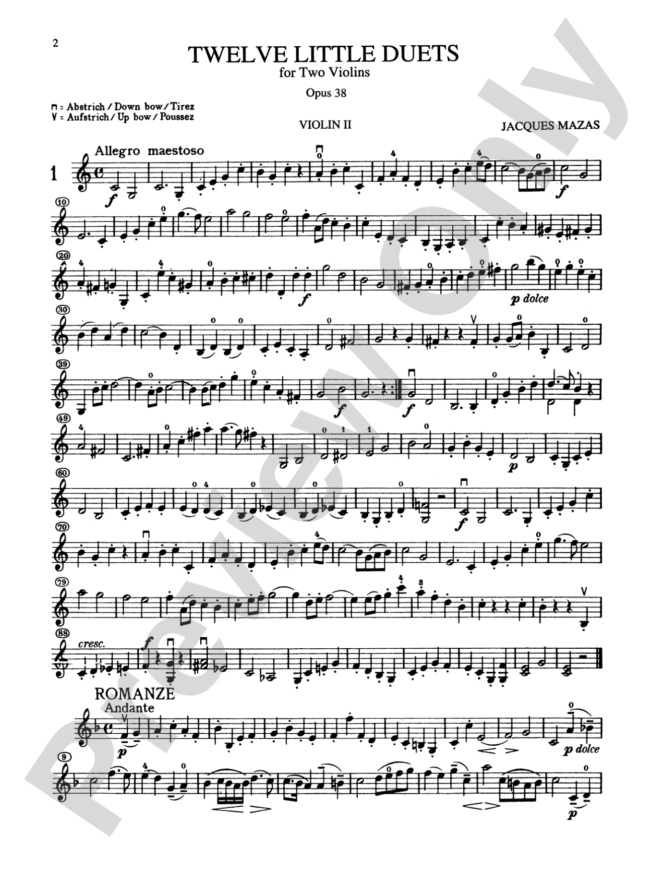 Mazas: Twelve Little Duets, Op. 38