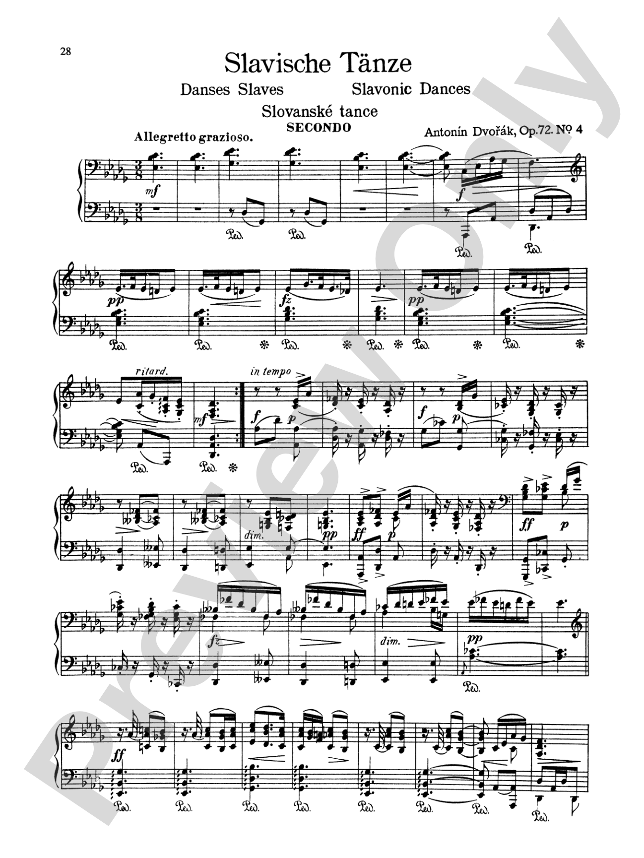 Dvorák: Slavonic Dances, Op. 72