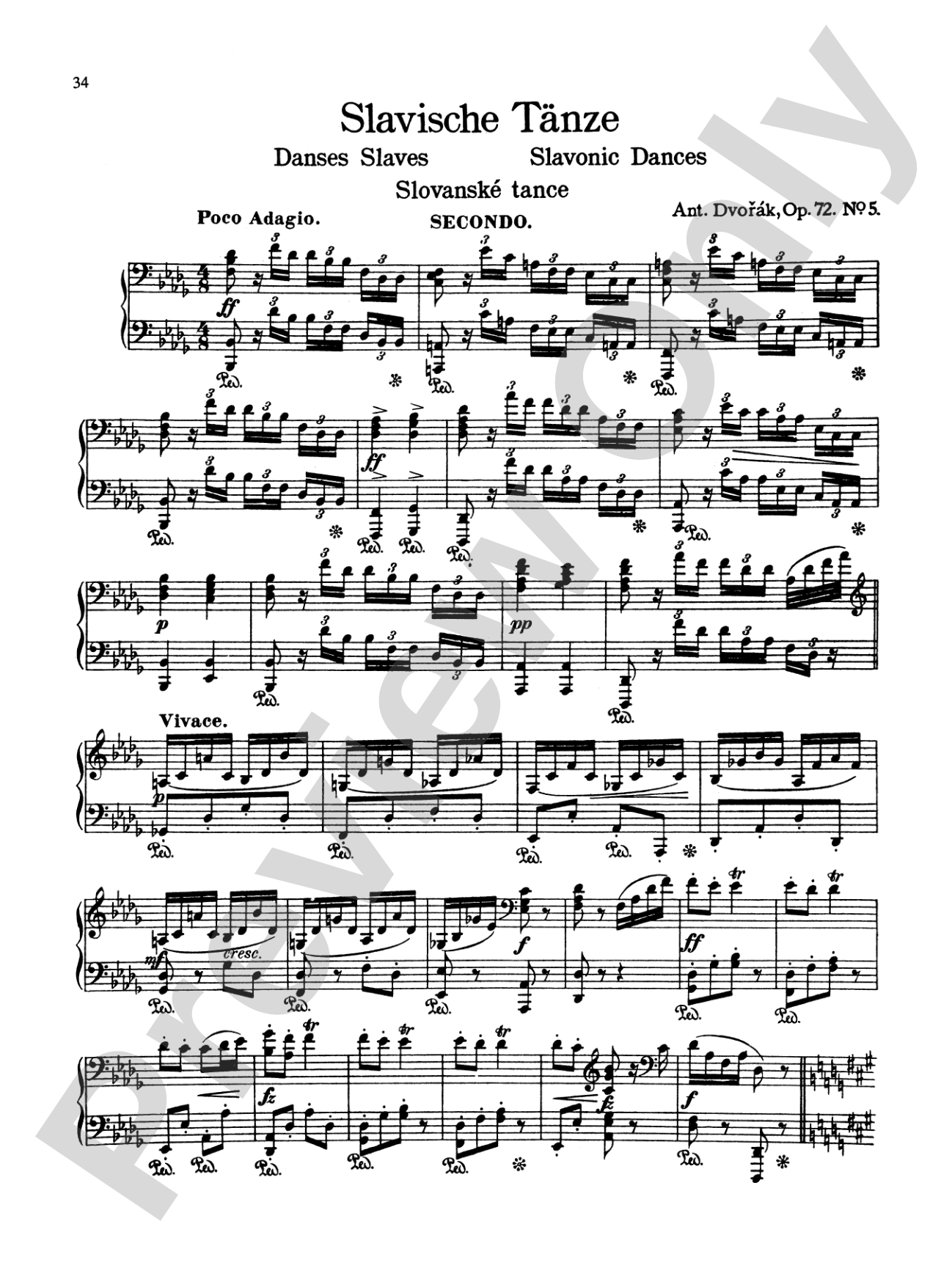 Dvorák: Slavonic Dances, Op. 72
