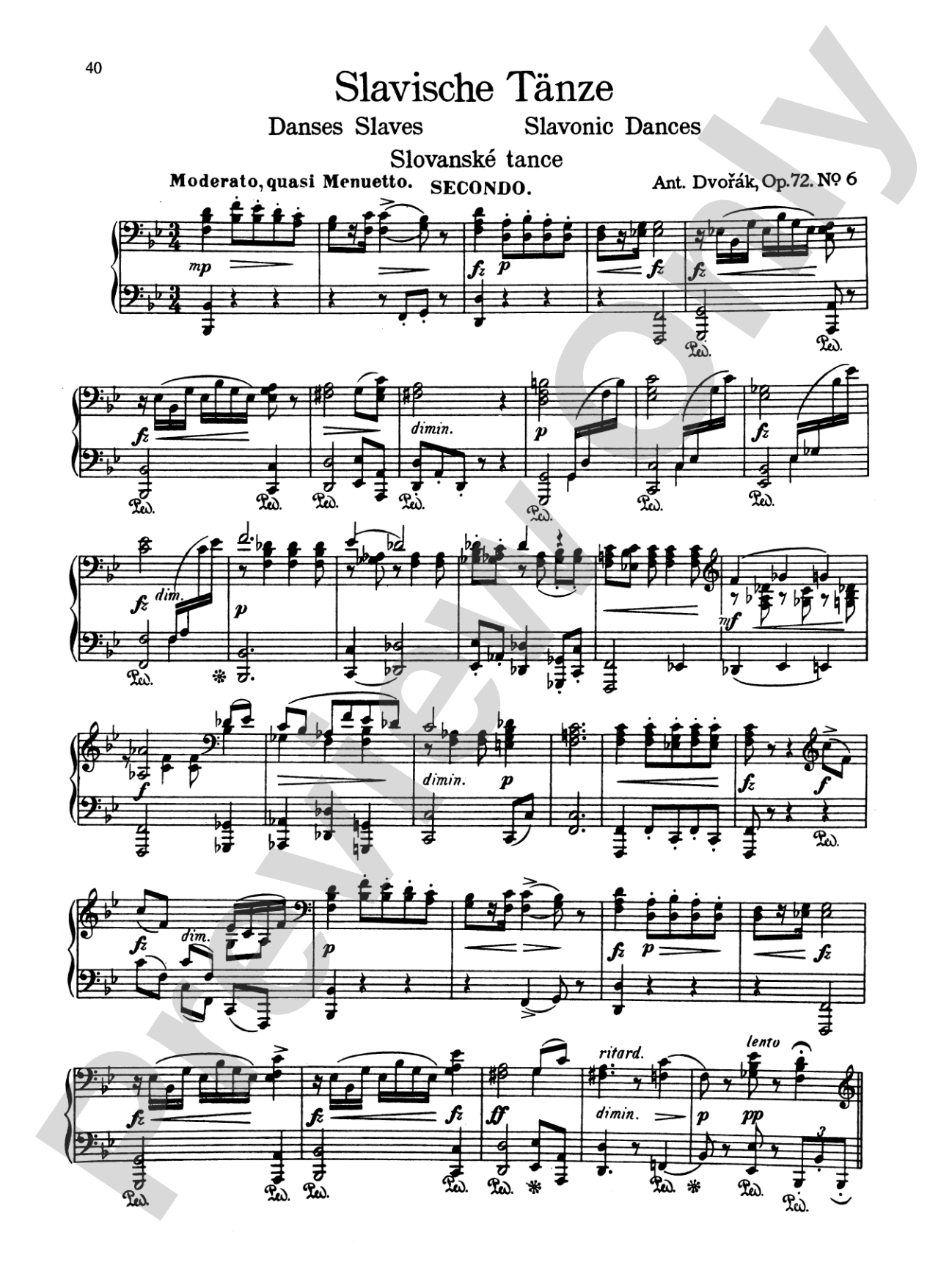 Dvorák: Slavonic Dances, Op. 72