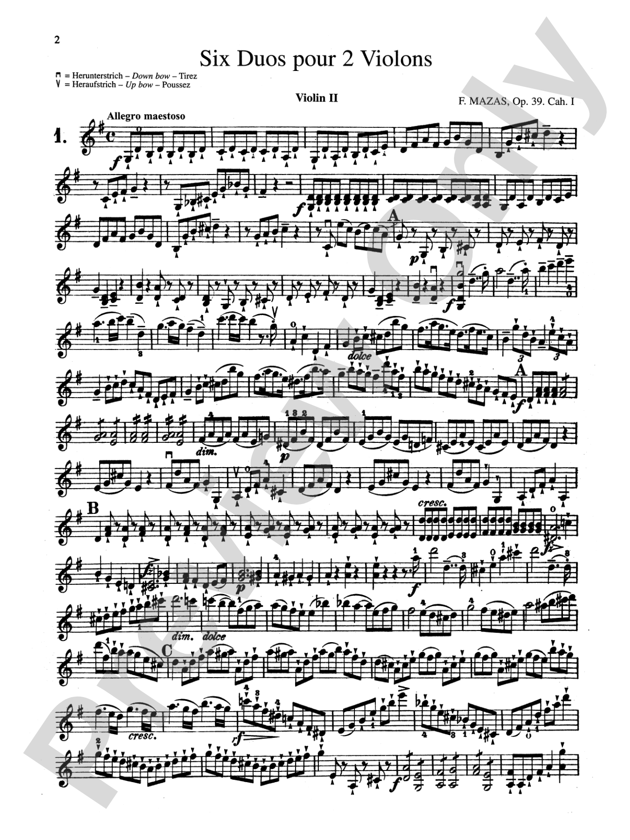 Mazas: Six Duets, Op. 39