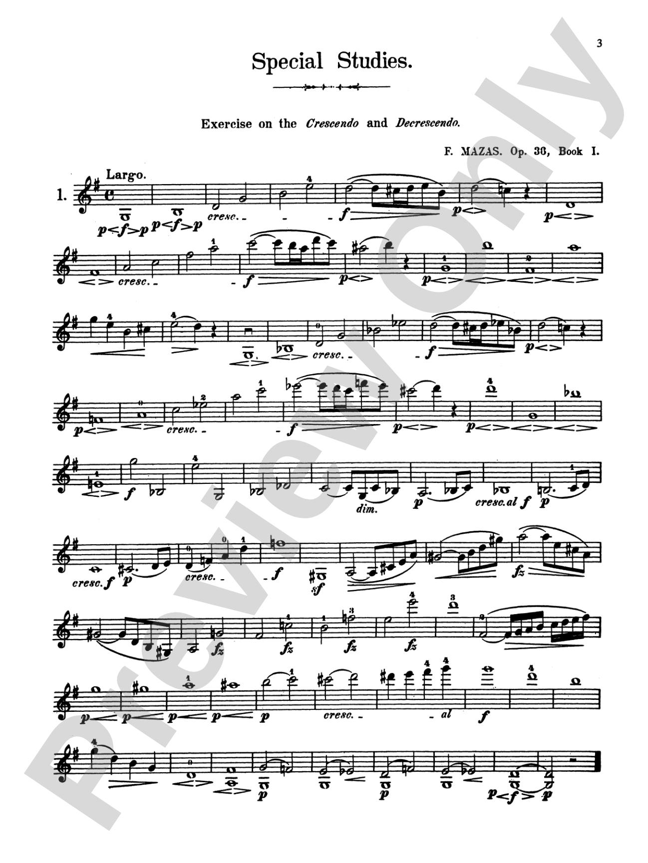 Mazas: 75 Progressive and Melodious Studies, Op. 36: Violin Book