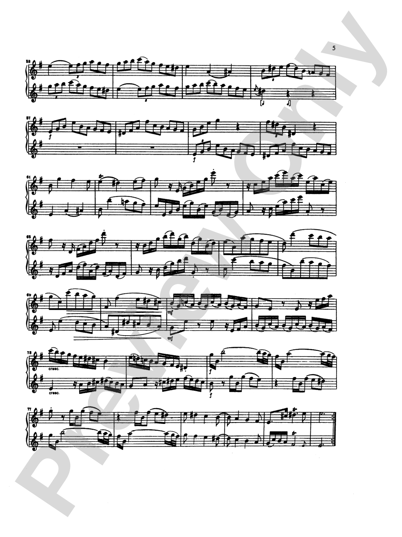 Bach: Six Duets: Flute Book
