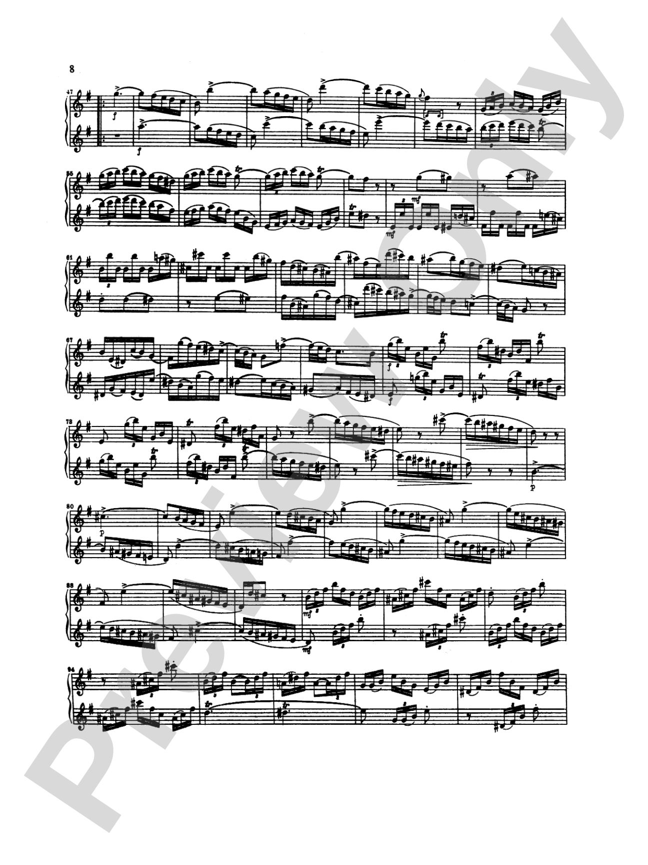 Bach: Six Duets: Flute Book