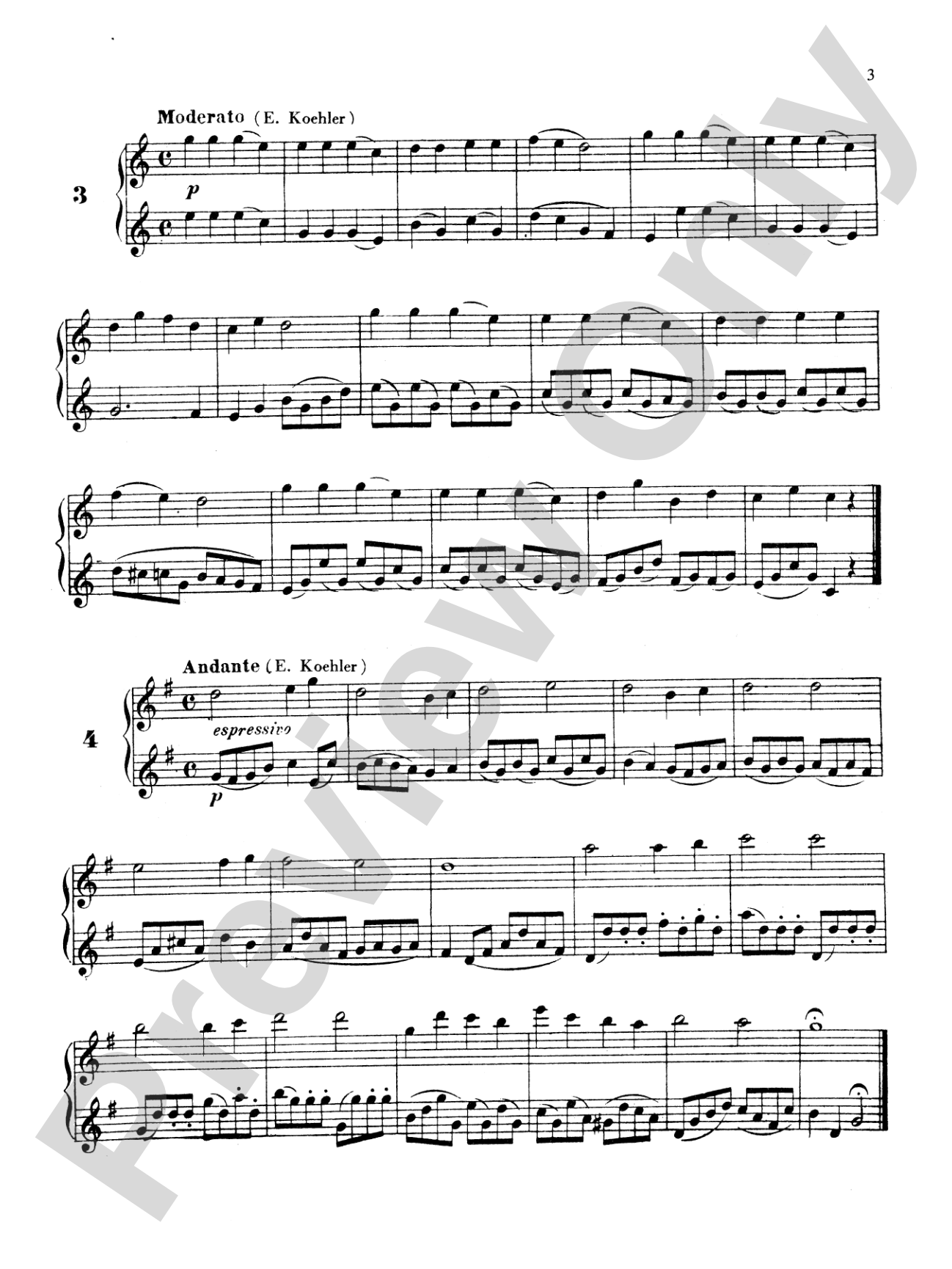 Köhler: Forty Progressive Duets, Op. 55: Flute Book