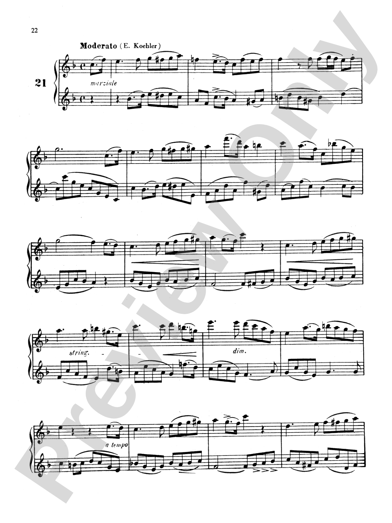 Köhler: Forty Progressive Duets, Op. 55: Flute Book