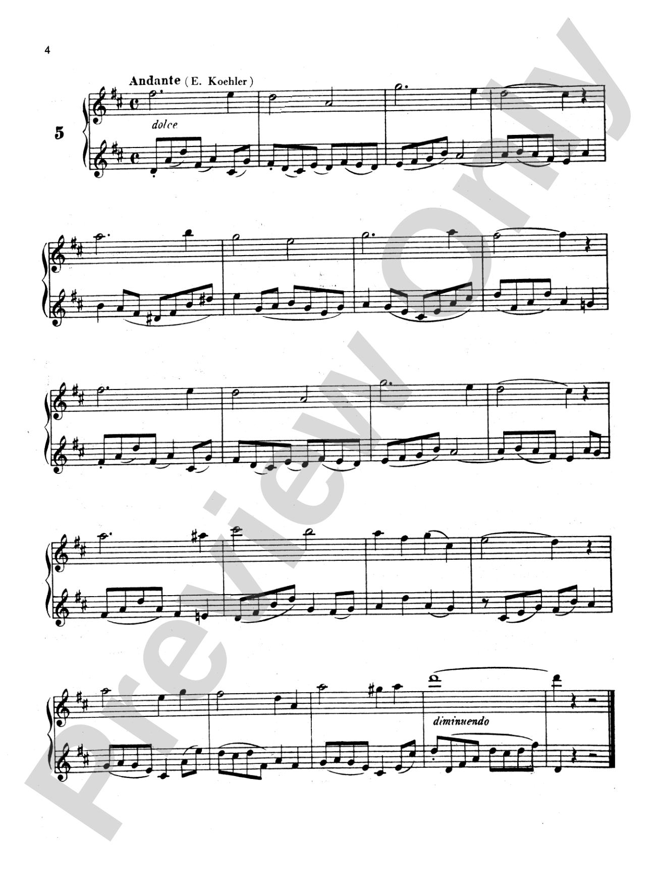 Köhler: Forty Progressive Duets, Op. 55: Flute Book
