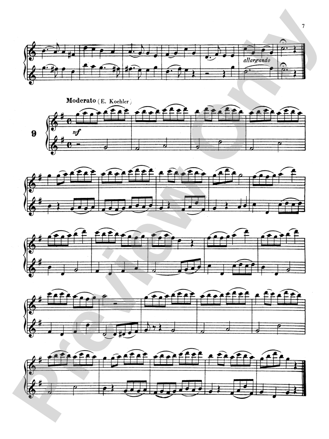 Köhler: Forty Progressive Duets, Op. 55: Flute Book