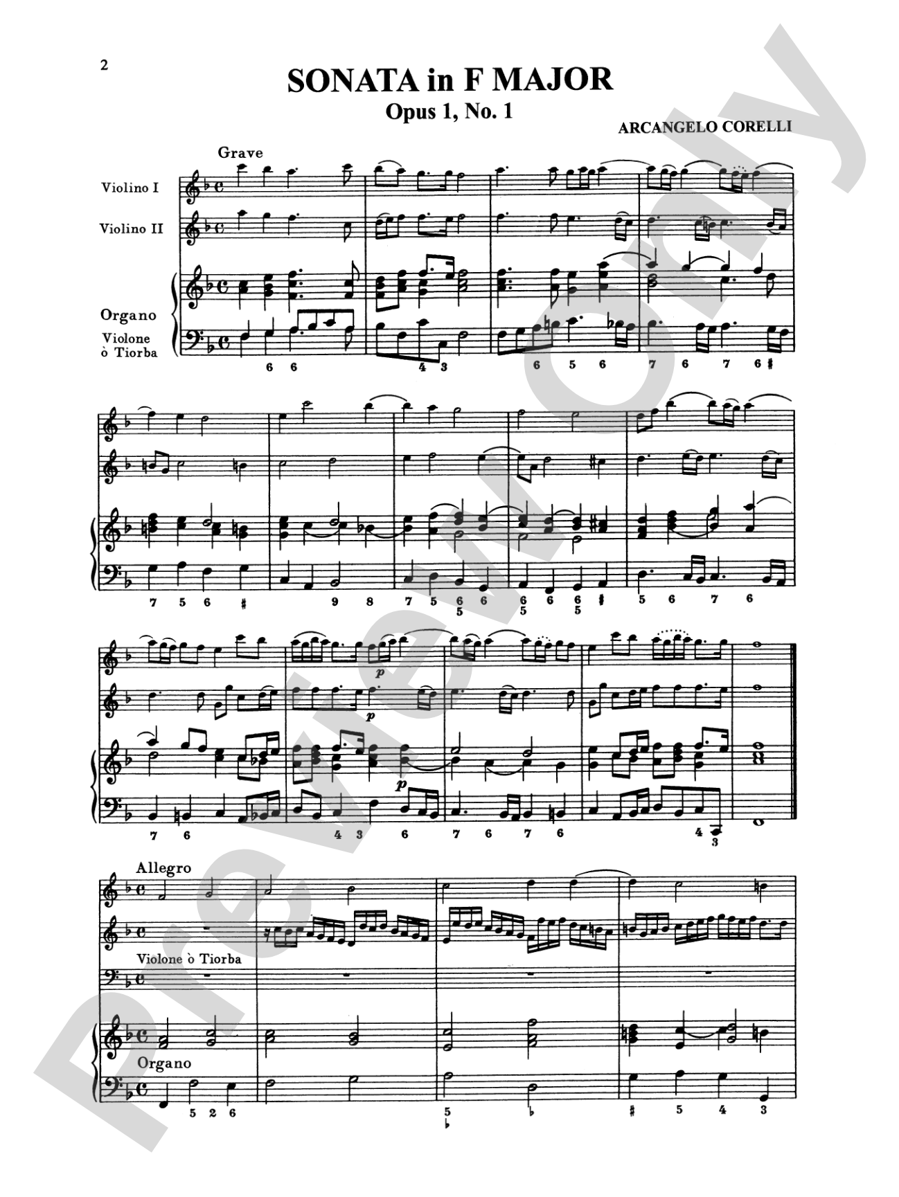 Corelli: Six Sonatas, Op. 1