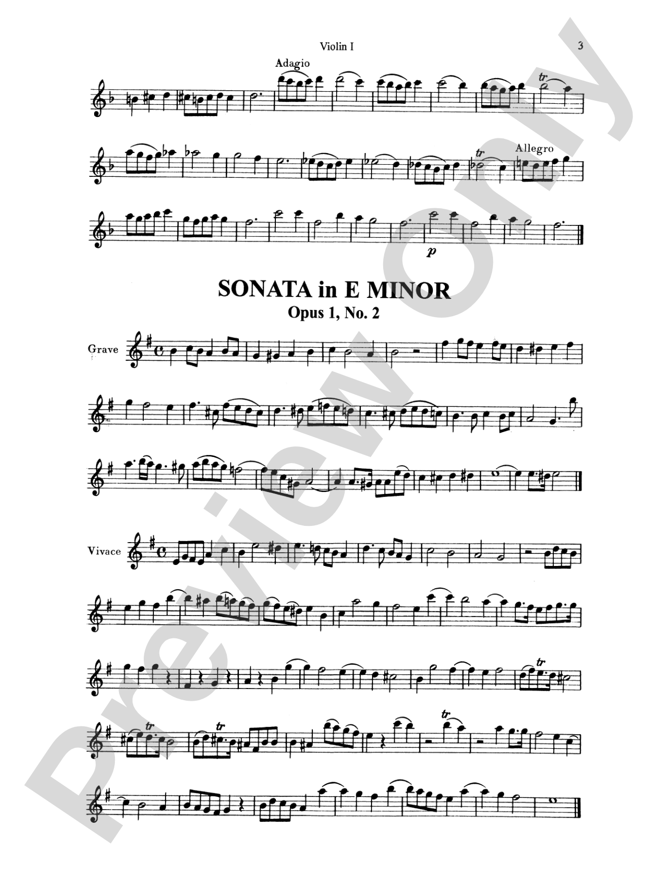 Corelli: Six Sonatas, Op. 1