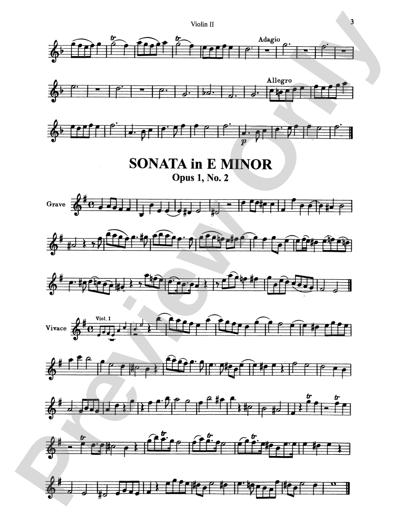 Corelli: Six Sonatas, Op. 1