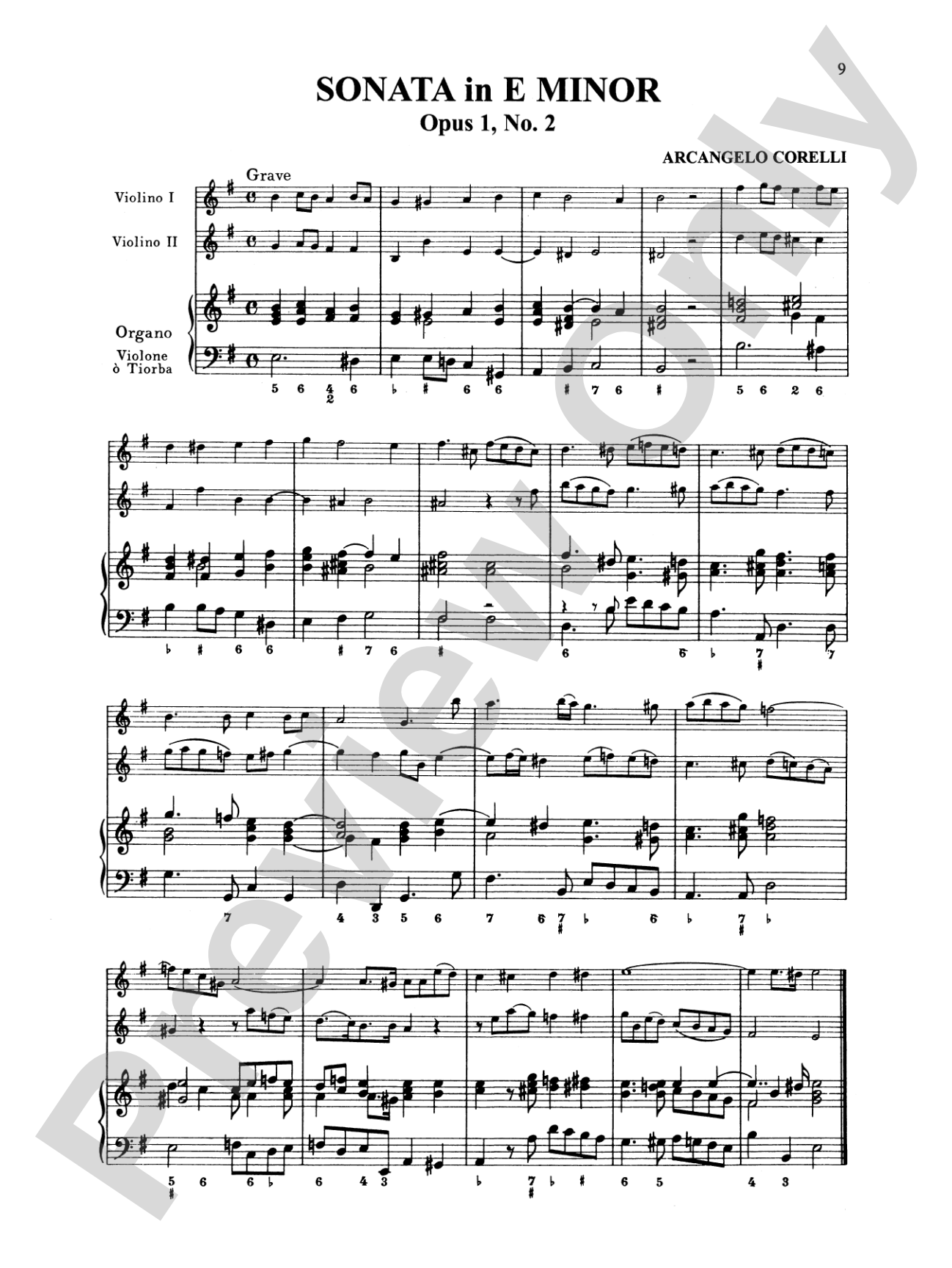 Corelli: Six Sonatas, Op. 1