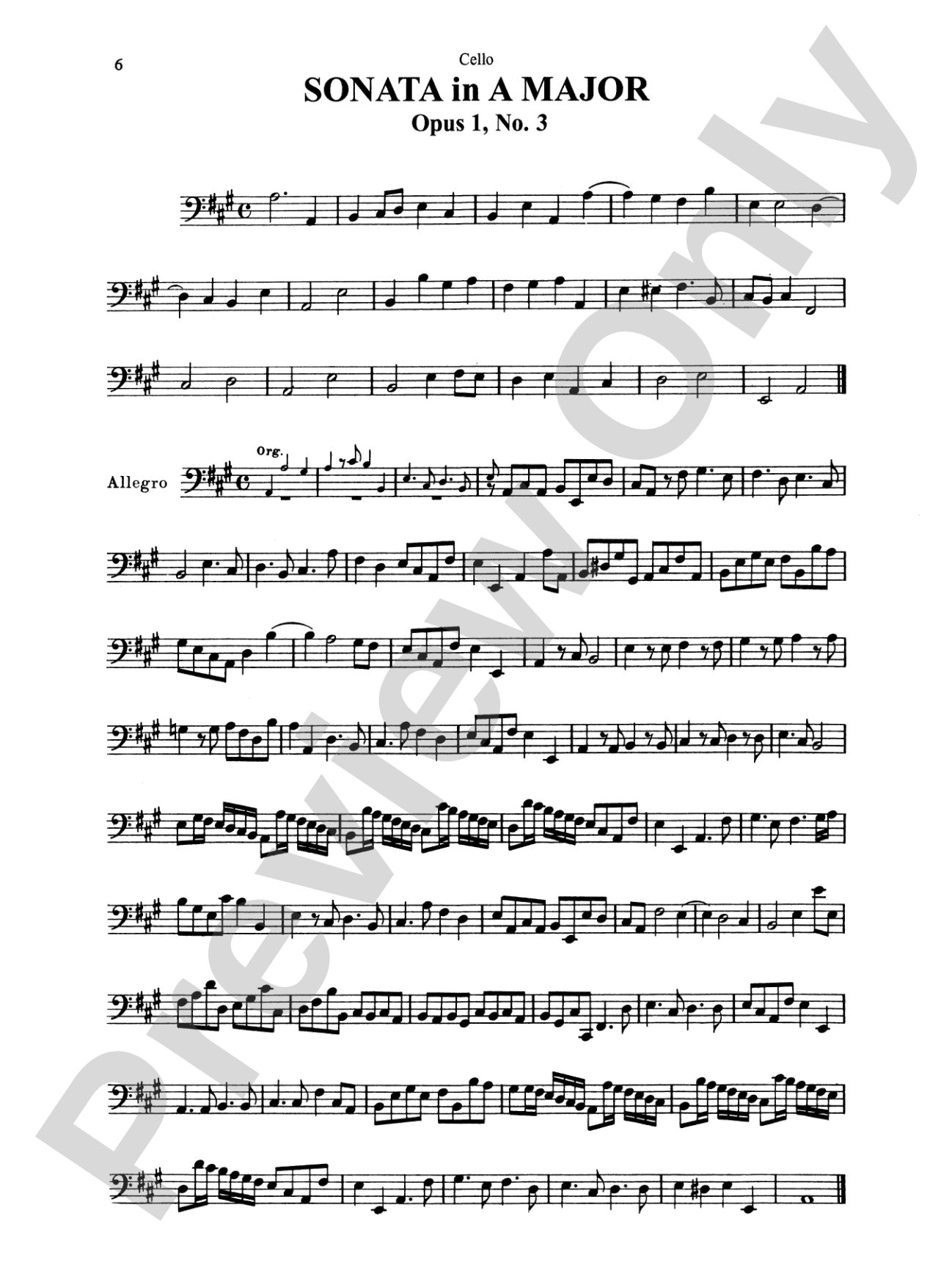 Corelli: Six Sonatas, Op. 1