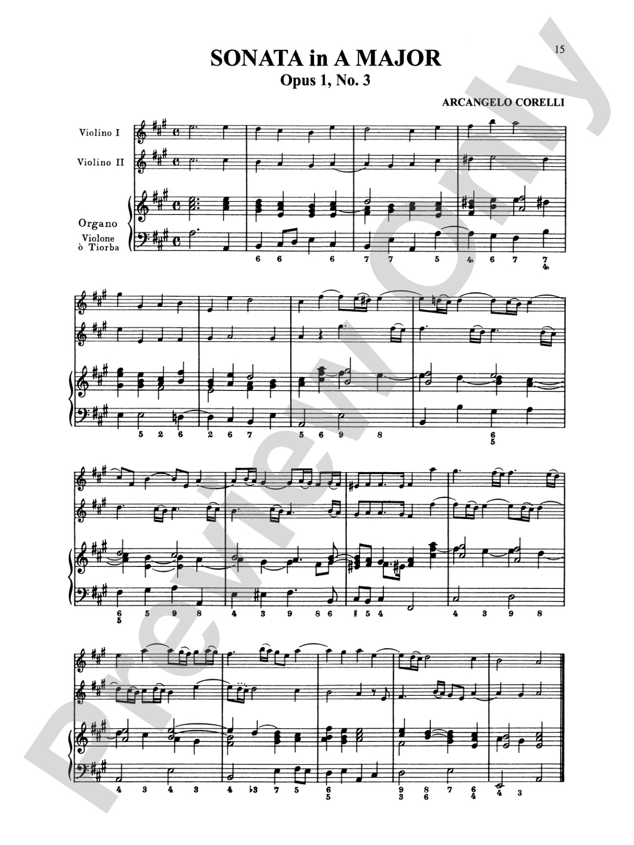 Corelli: Six Sonatas, Op. 1