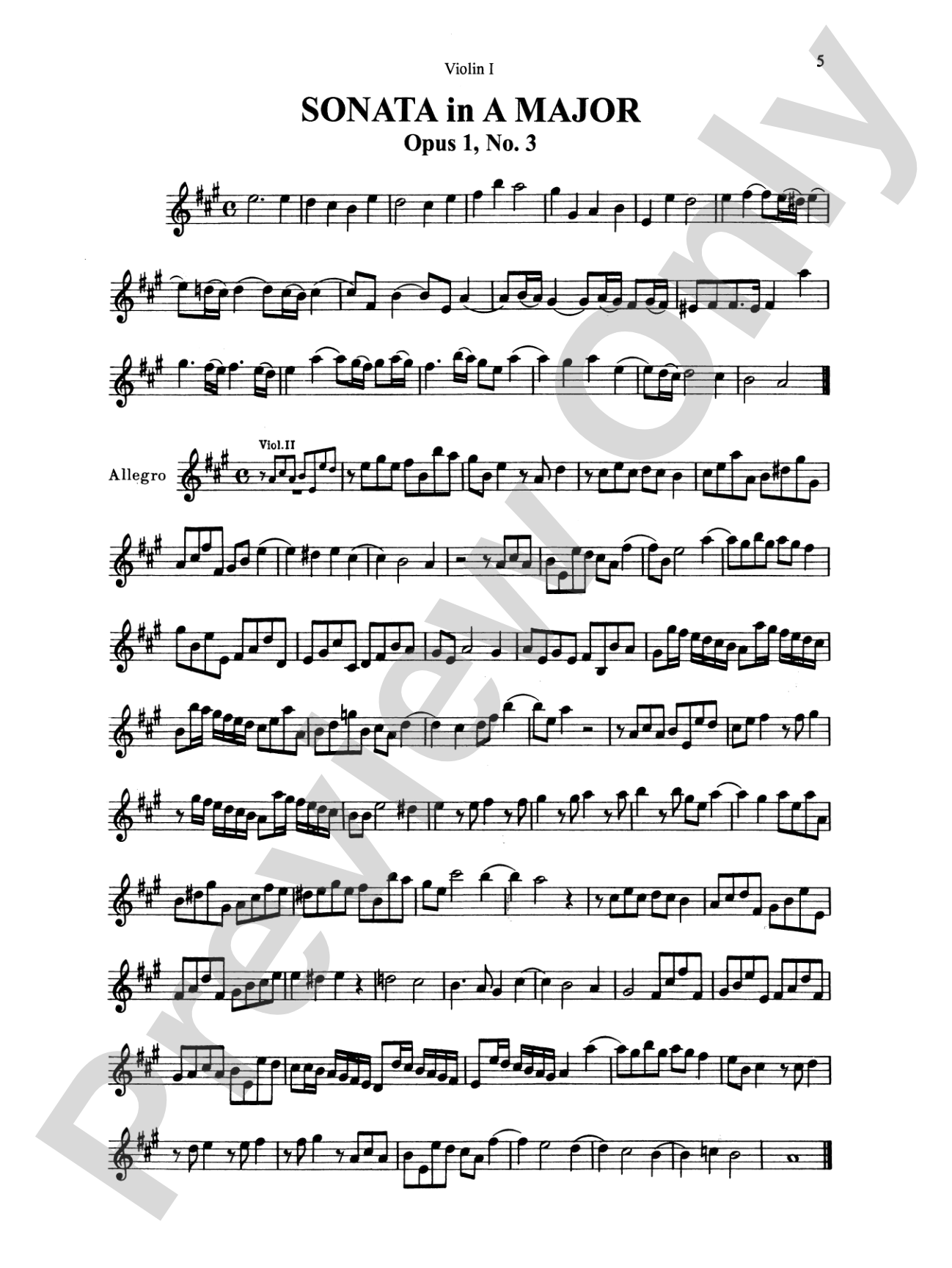 Corelli: Six Sonatas, Op. 1