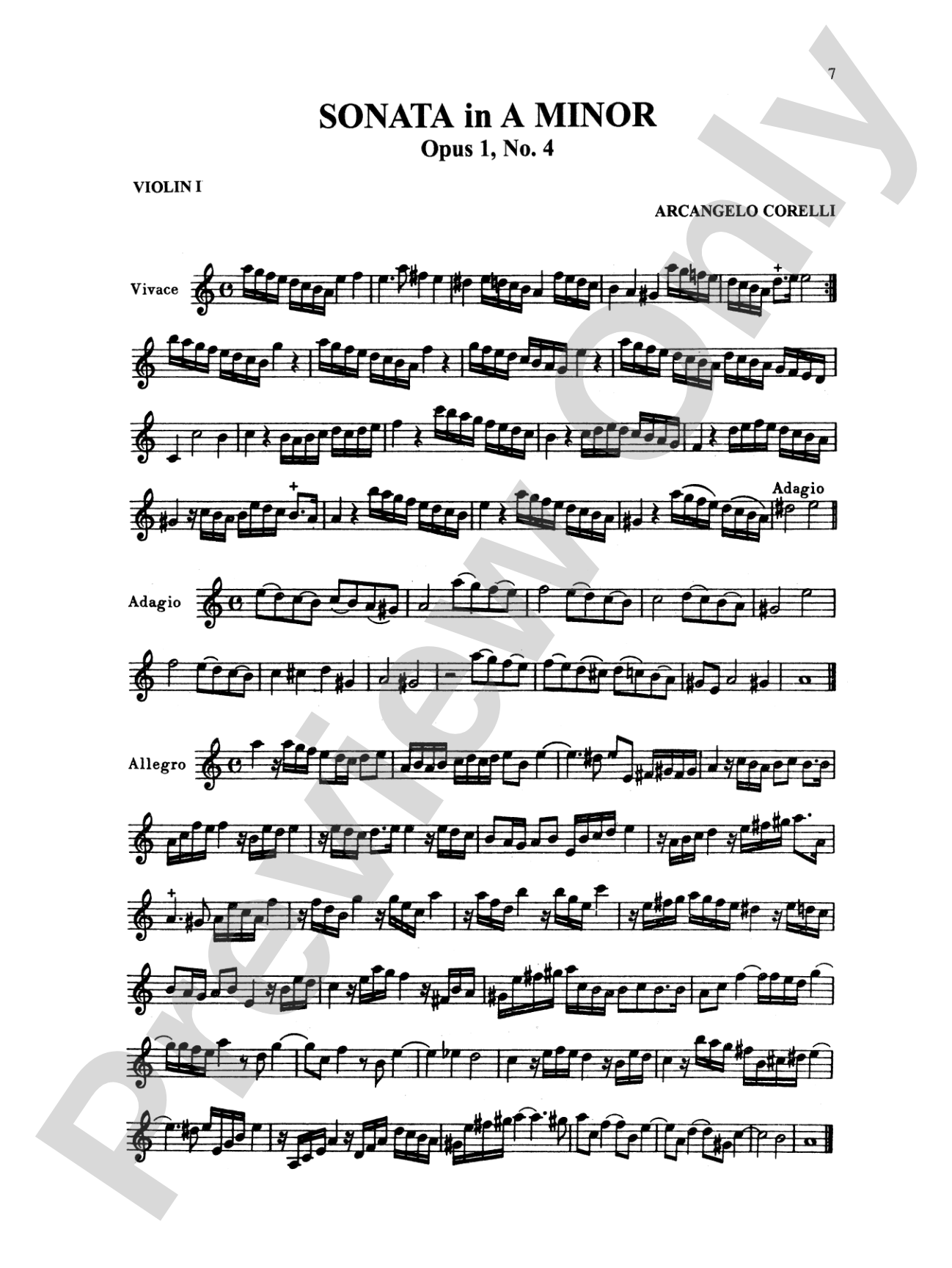 Corelli: Six Sonatas, Op. 1