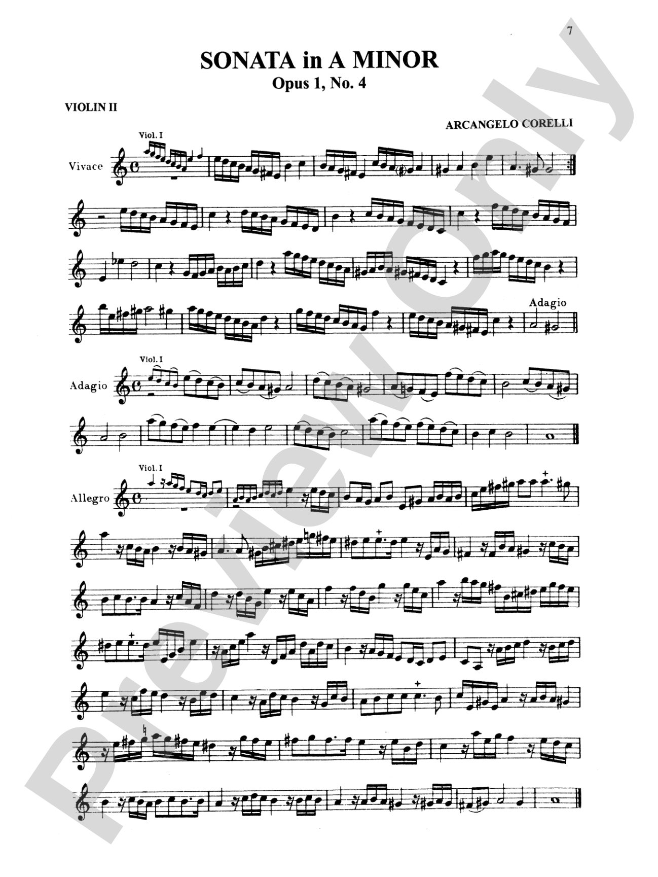 Corelli: Six Sonatas, Op. 1