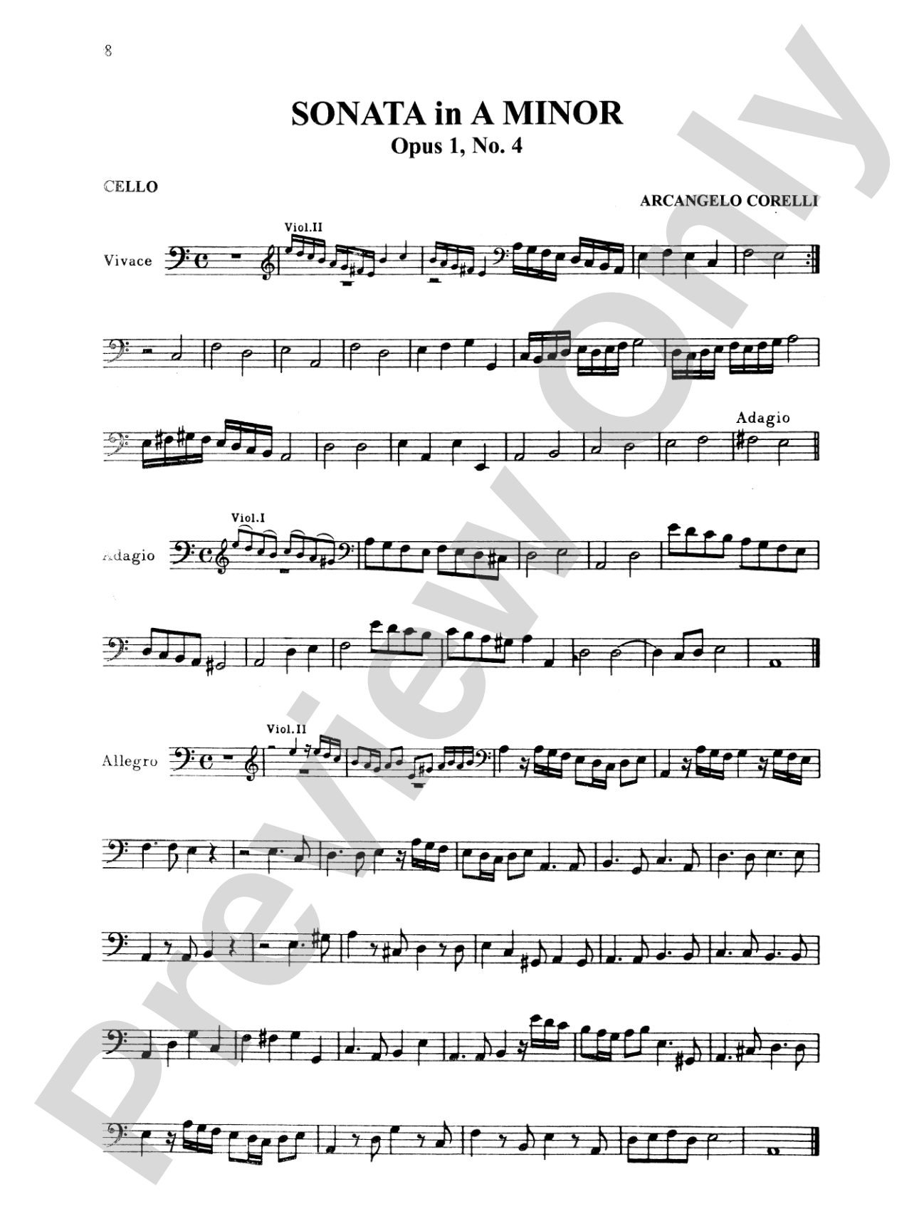 Corelli: Six Sonatas, Op. 1