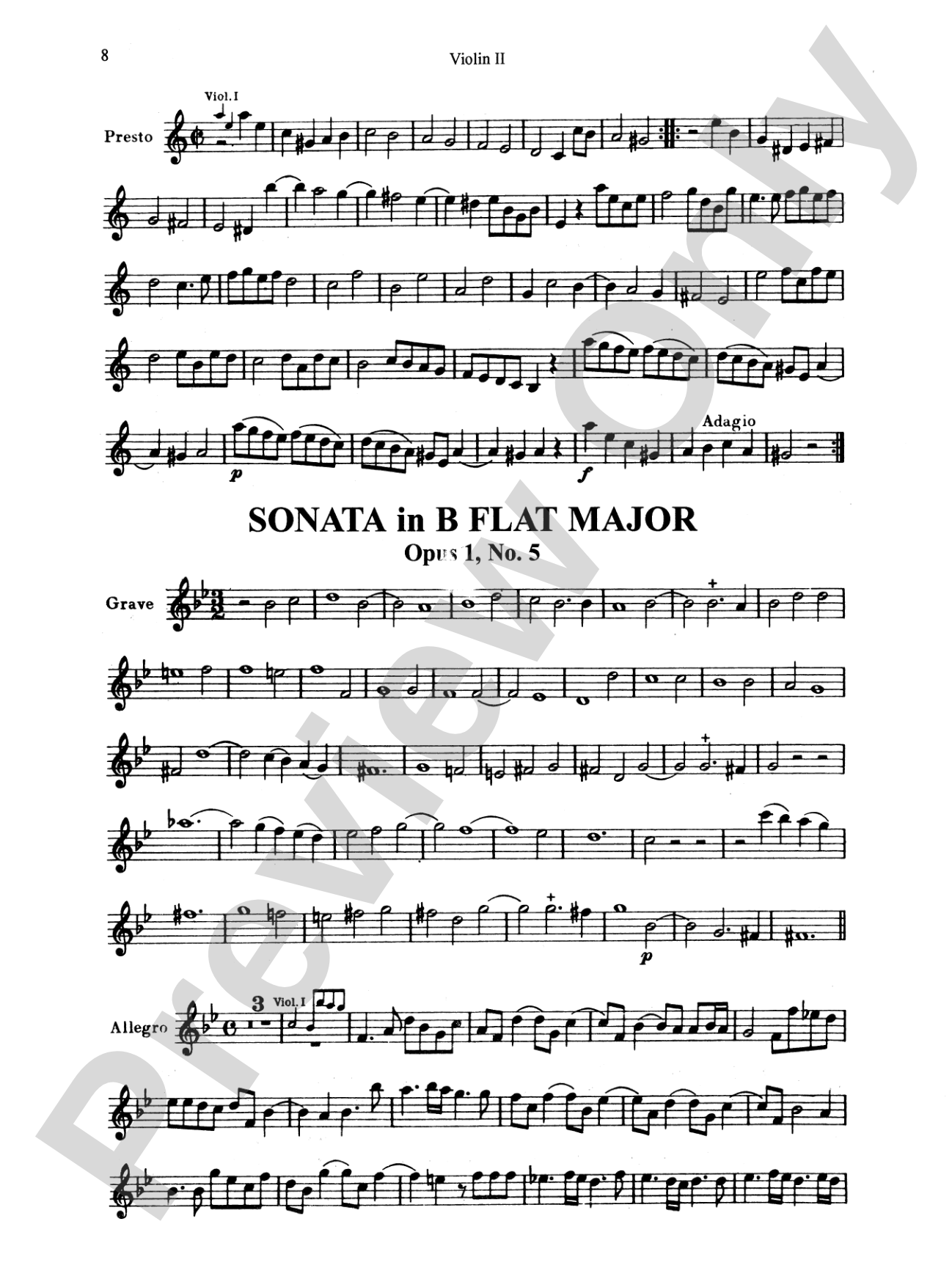Corelli: Six Sonatas, Op. 1