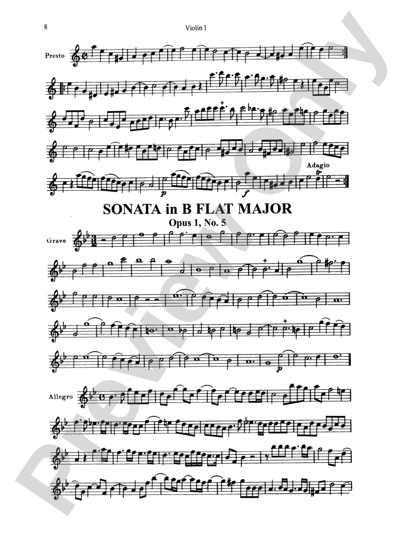 Corelli: Six Sonatas, Op. 1