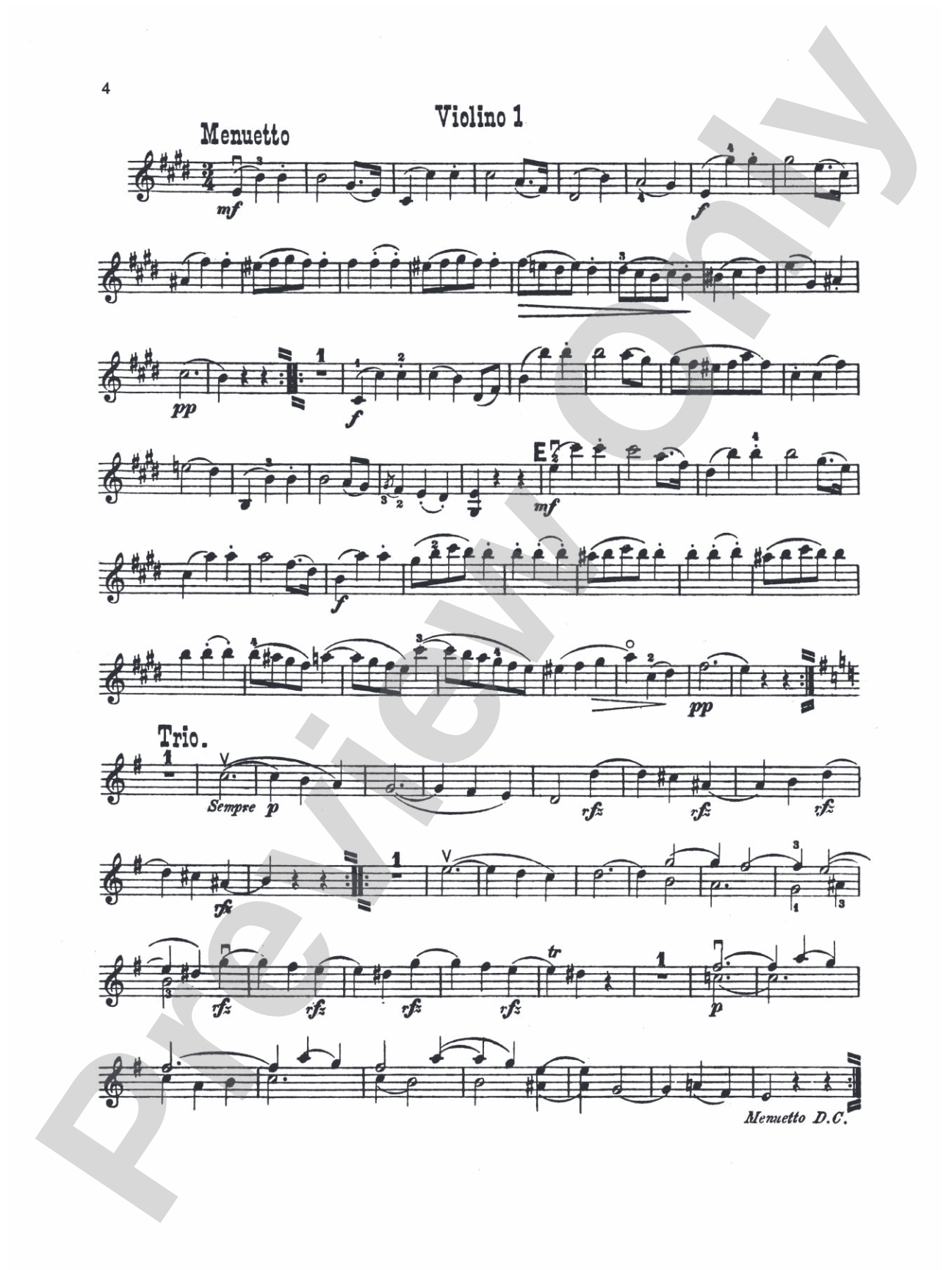 Haydn: Six Duets: Violin Book