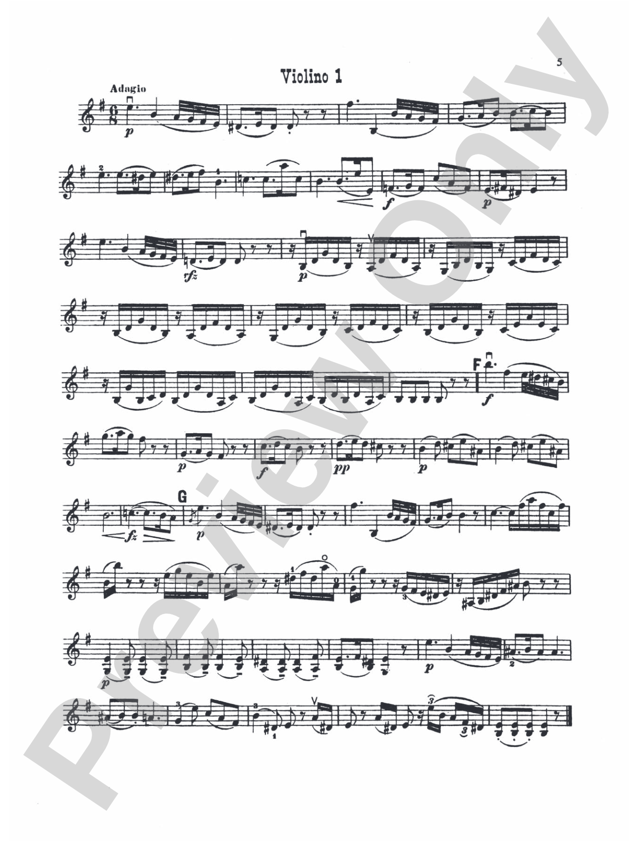 Haydn: Six Duets: Violin Book
