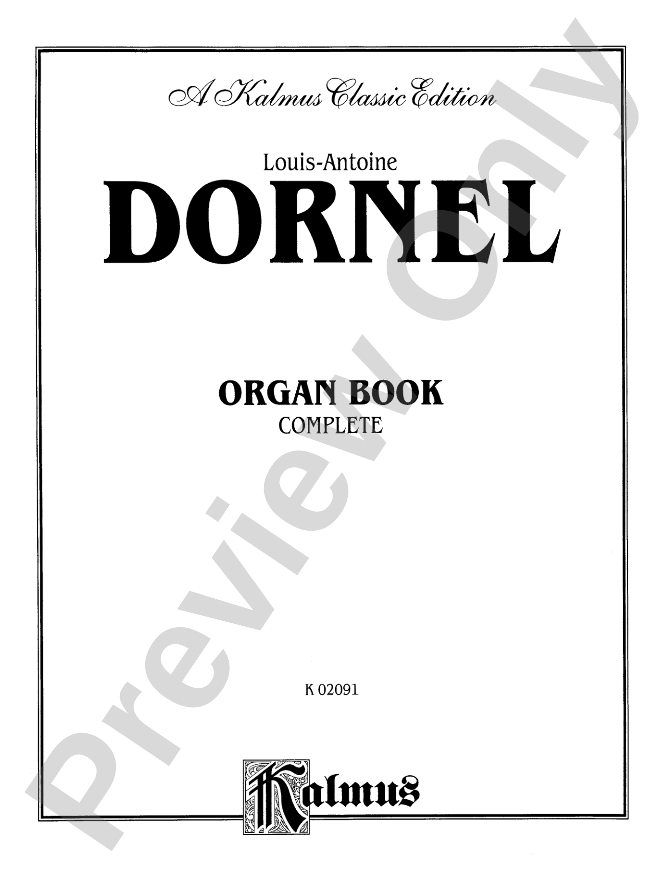 Dornel: Organ Book Complete: Organ Book