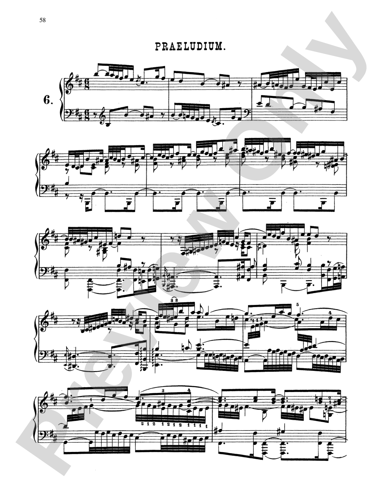 Bach: Six Organ Preludes and Fugues (Arr. Franz Liszt)