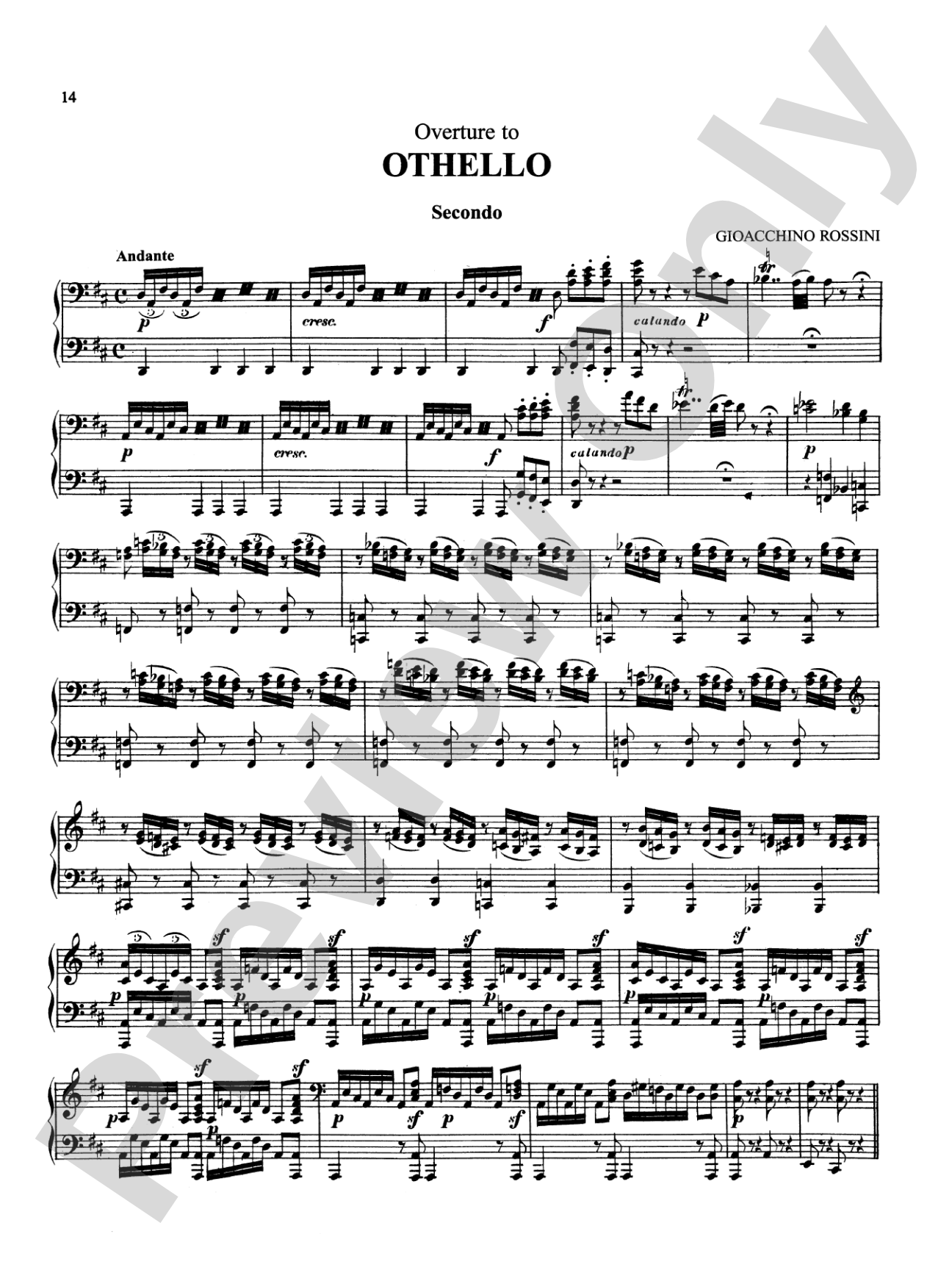 Rossini: Opera Overtures (Arranged)