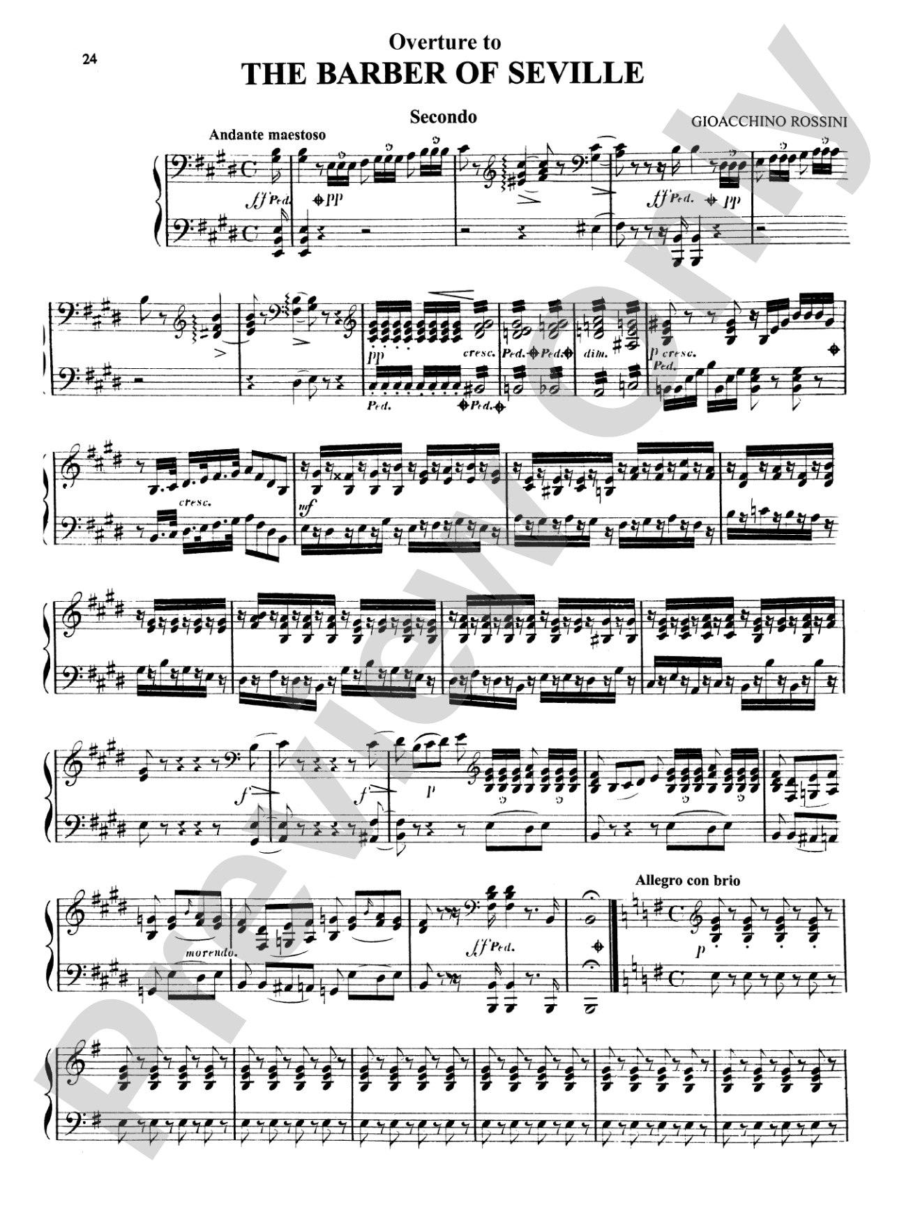 Rossini: Opera Overtures (Arranged)