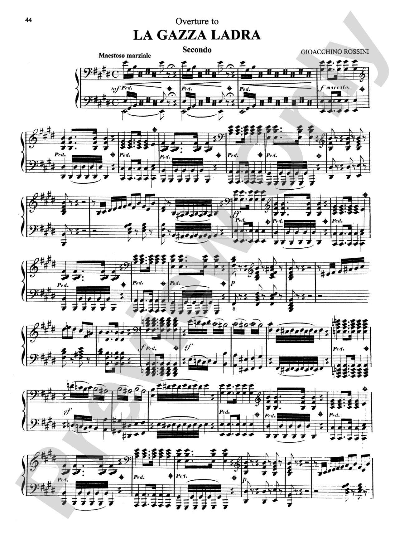 Rossini: Opera Overtures (Arranged)