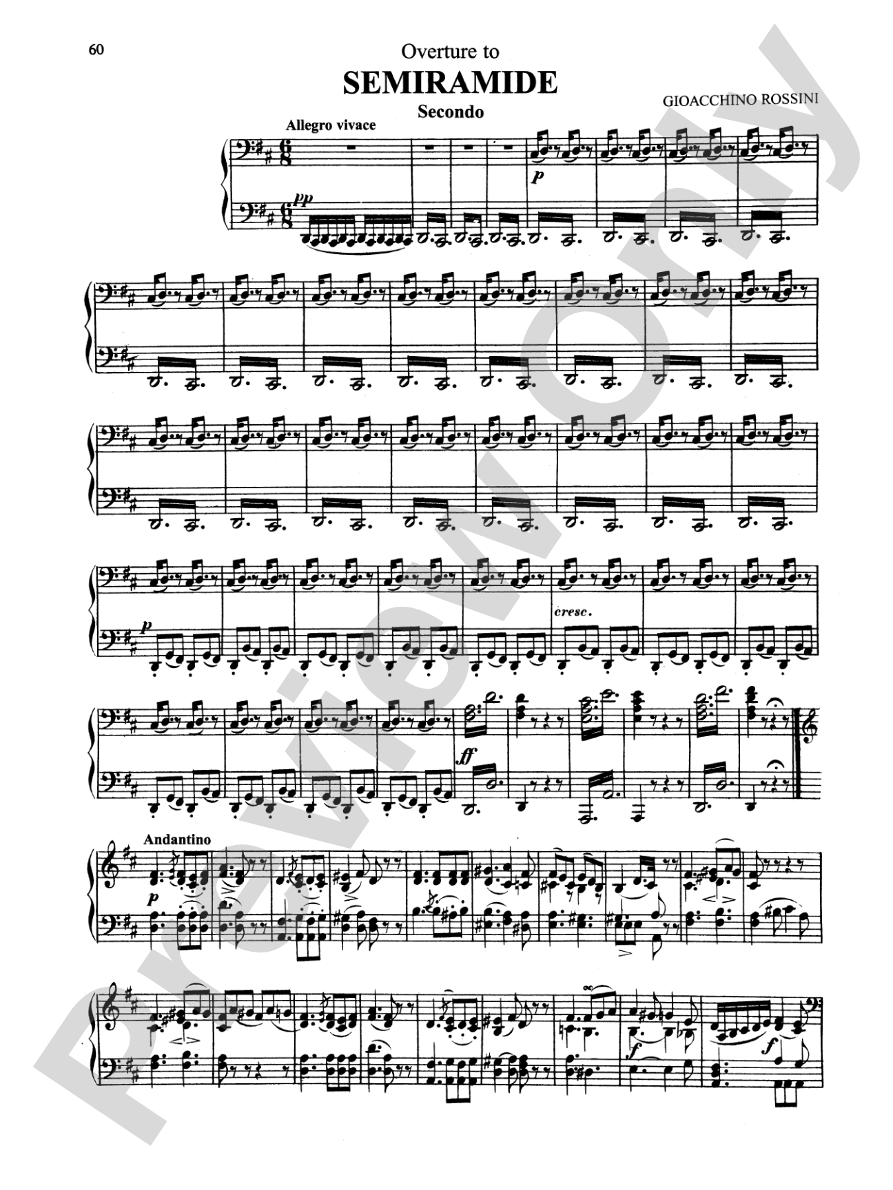 Rossini: Opera Overtures (Arranged)