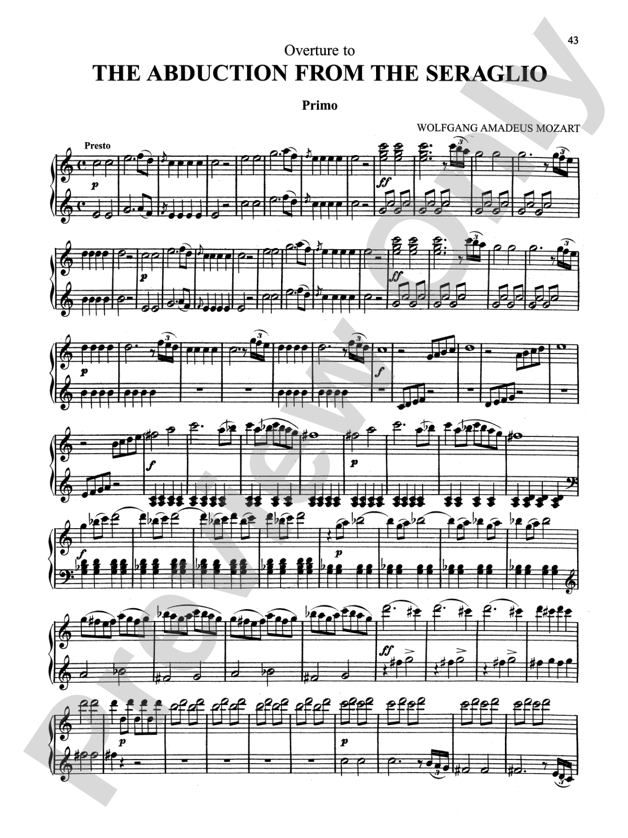 Mozart: Opera Overtures (Arrangements)