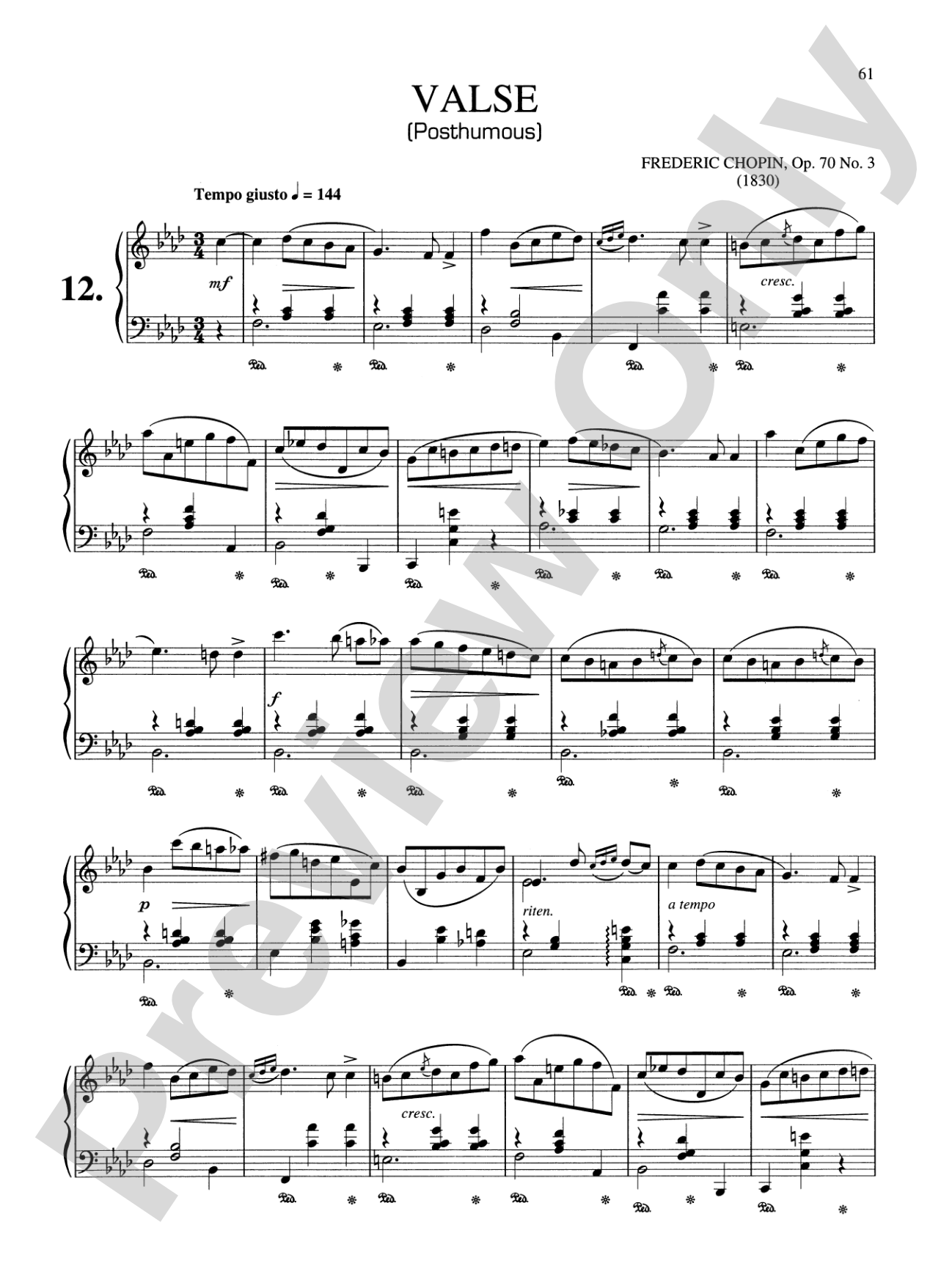 Chopin: Fifteen Waltzes