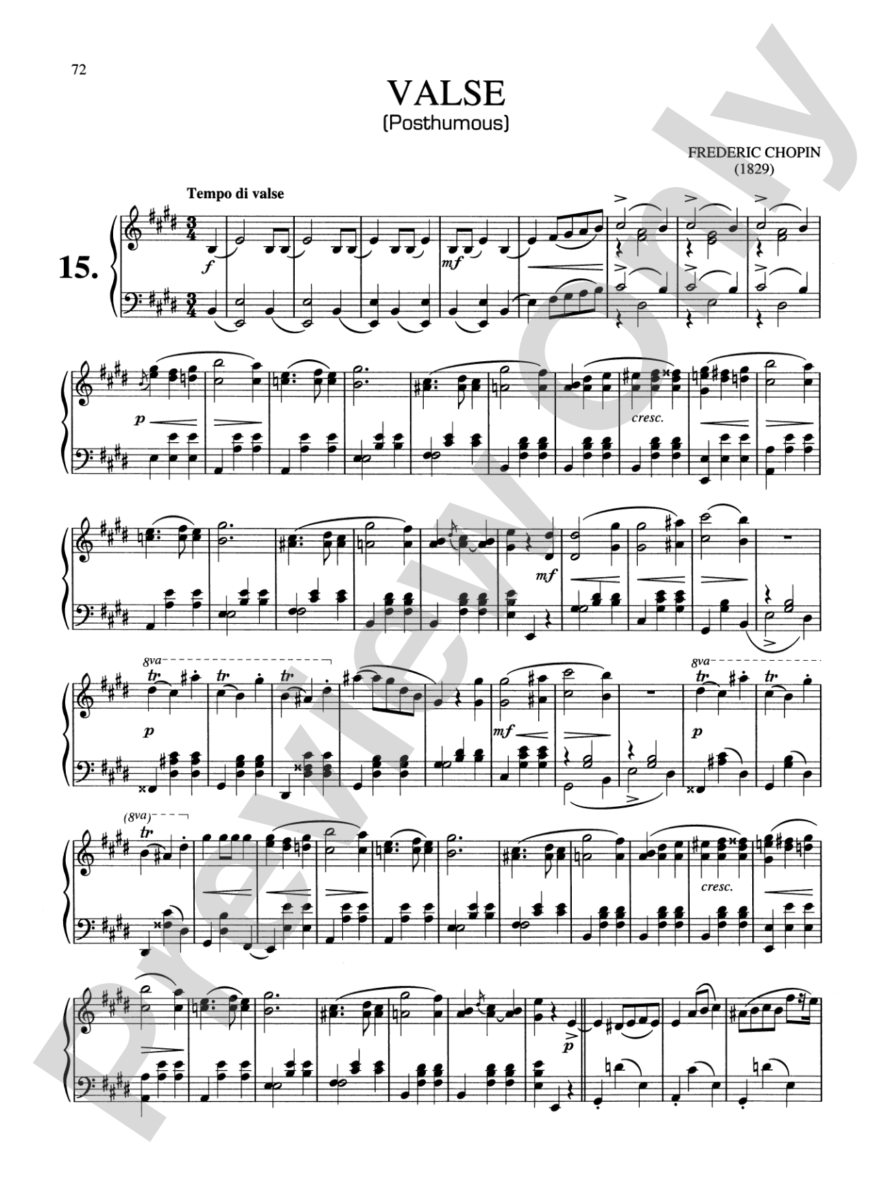 Chopin: Fifteen Waltzes