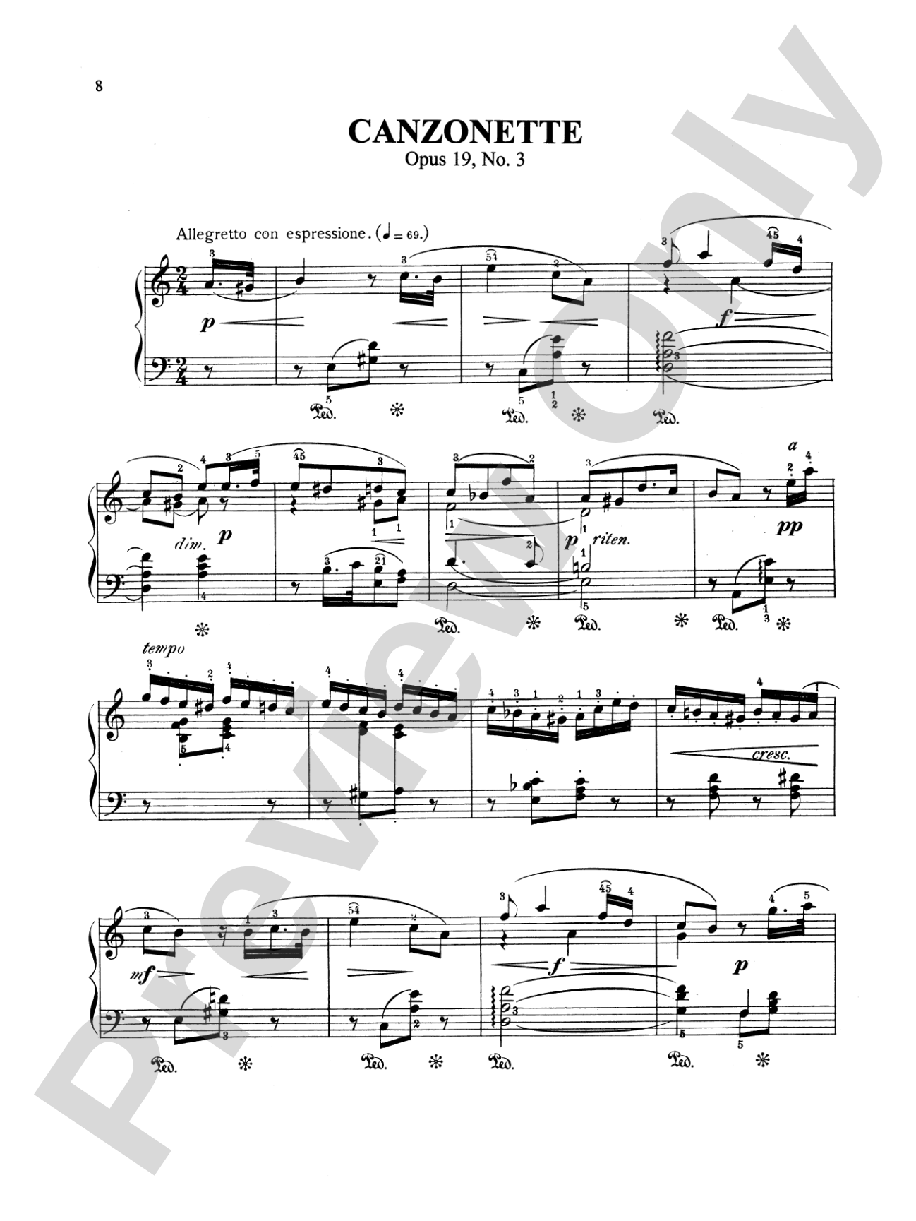 Gade: Piano Pieces, Op. 19