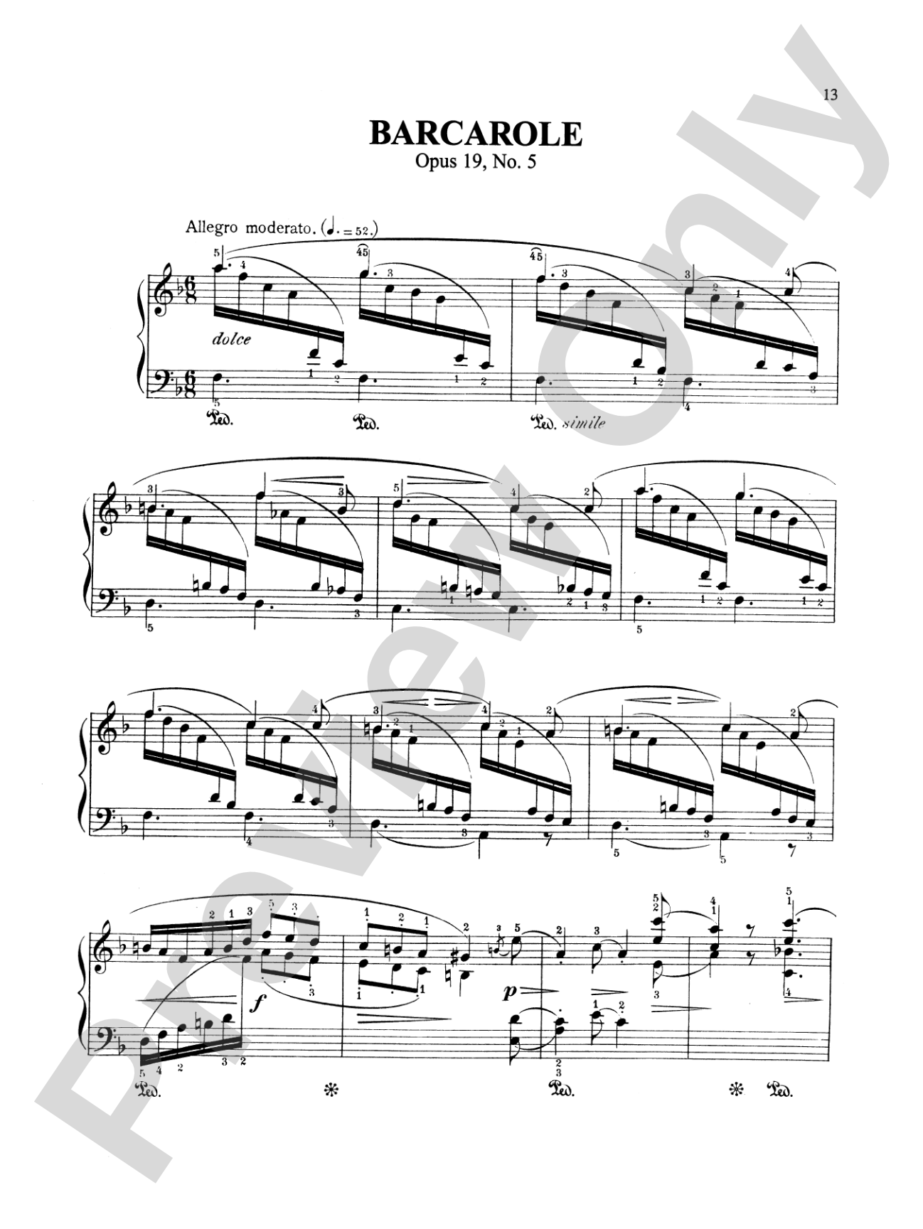 Gade: Piano Pieces, Op. 19