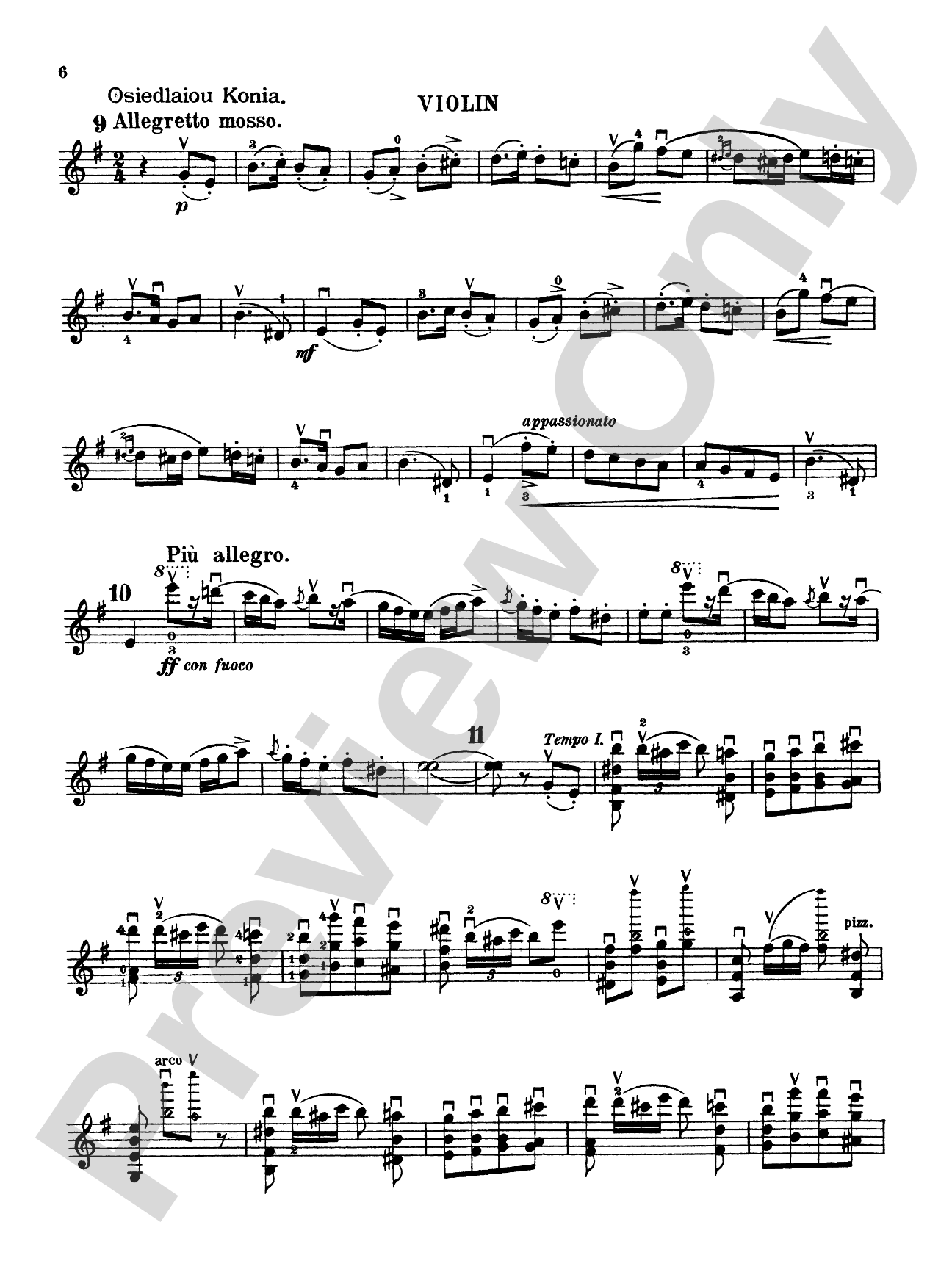 Wieniawski: Souvenir de Moscou (Two Russian Airs), Op. 6: Violin Book