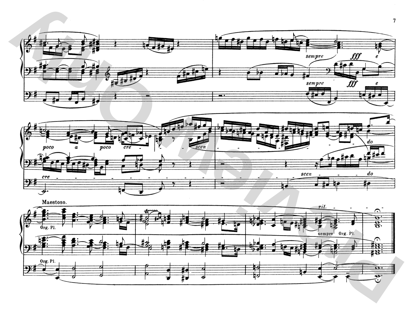 Reger: Organ Works, Op. 59: Organ Comb Bound Book