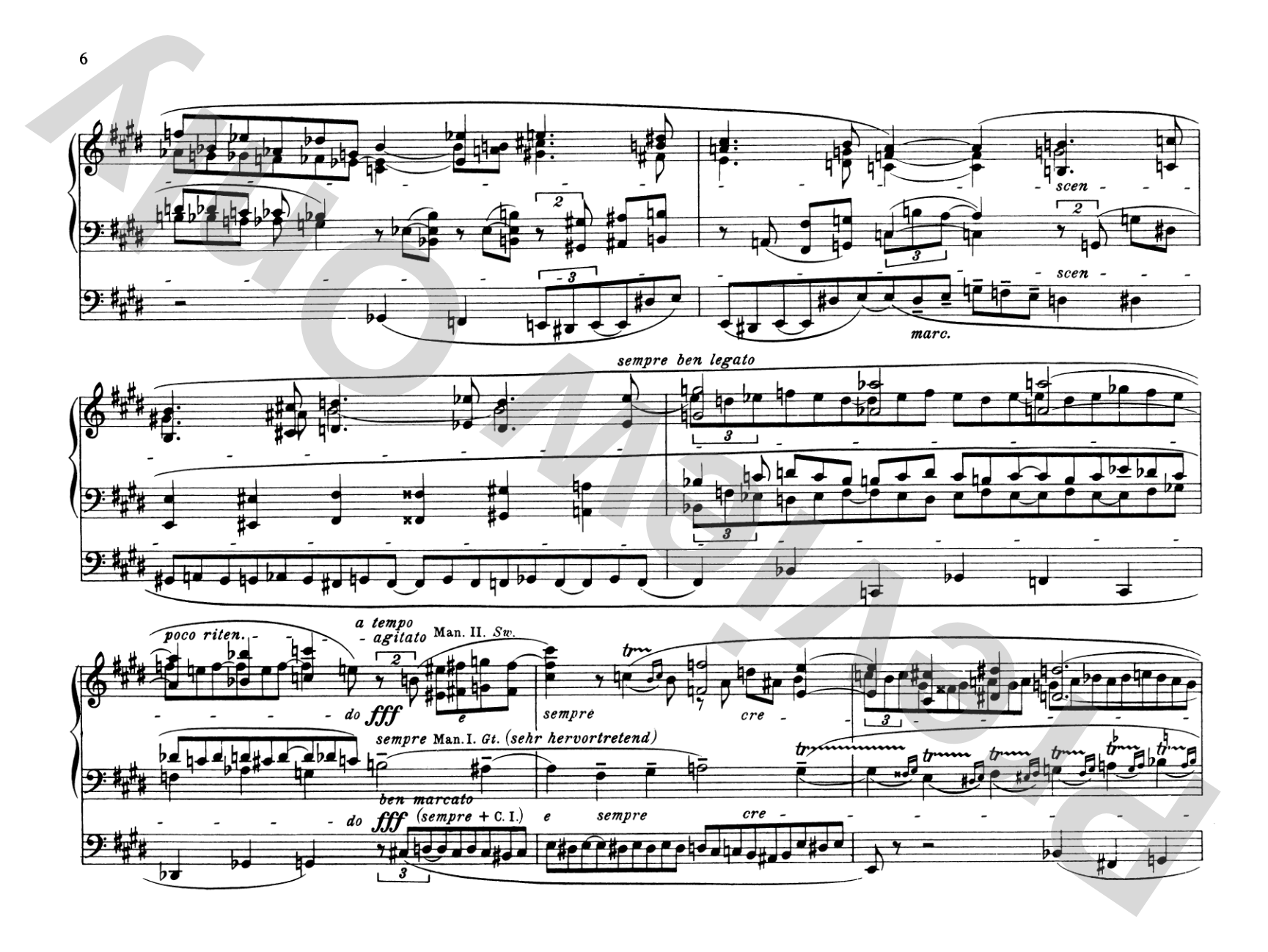 Reger: Organ Works, Op. 65: Organ Comb Bound Book