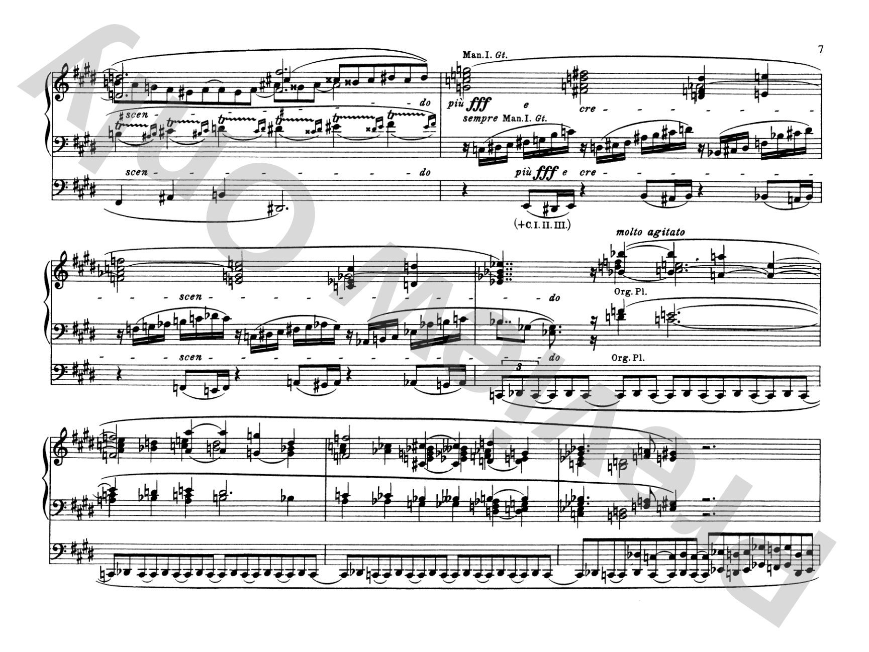 Reger: Organ Works, Op. 65: Organ Comb Bound Book