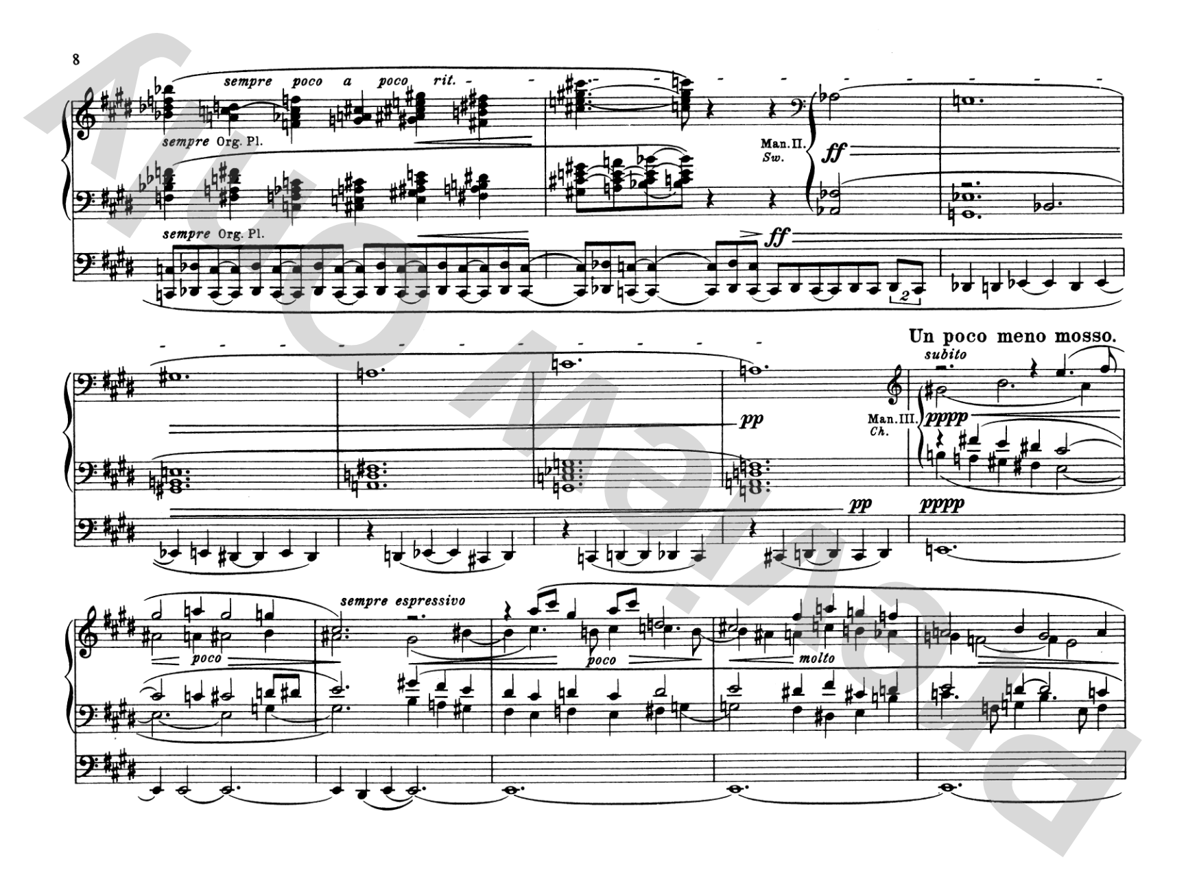 Reger: Organ Works, Op. 65: Organ Comb Bound Book