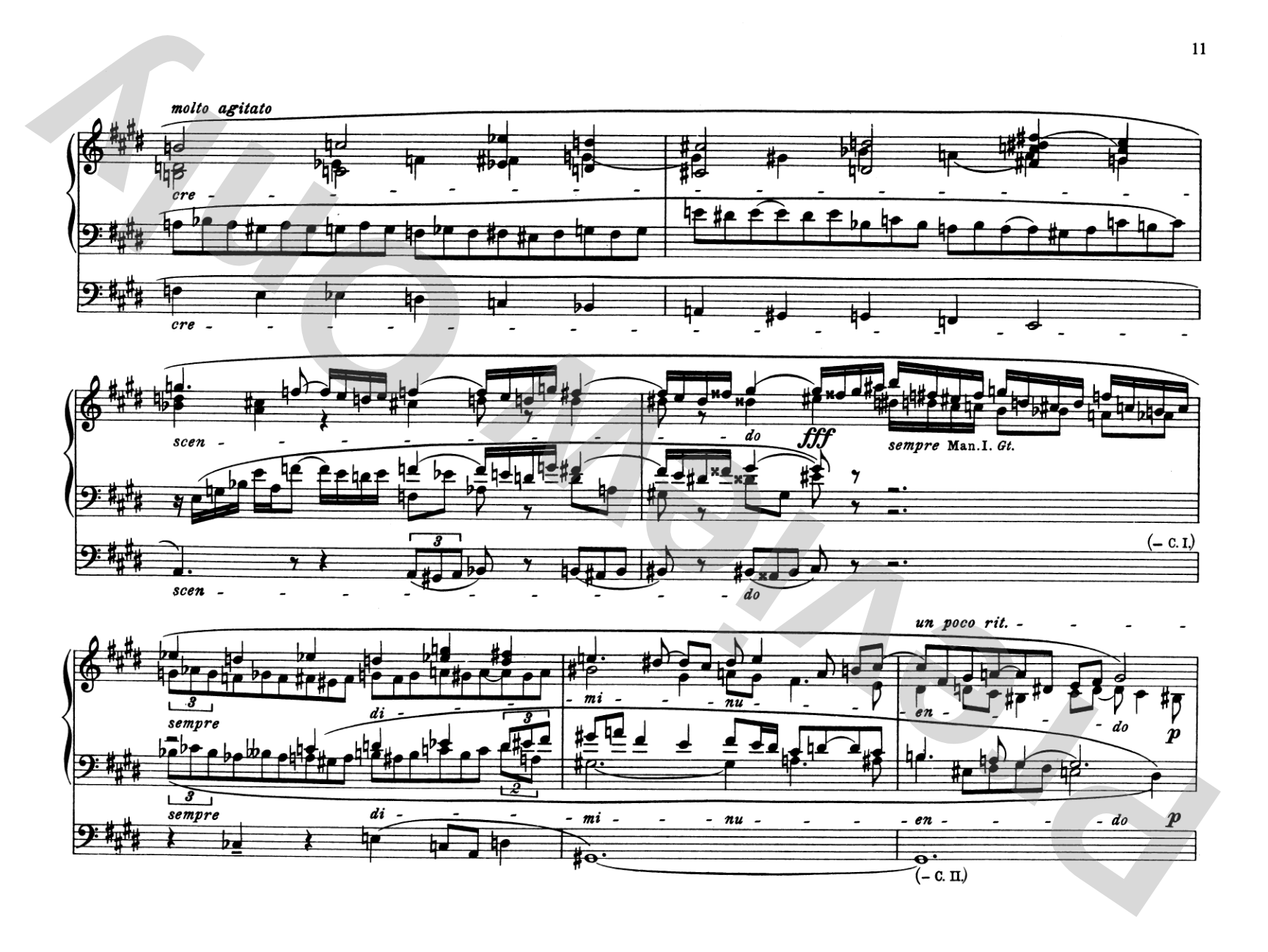 Reger: Organ Works, Op. 65: Organ Comb Bound Book