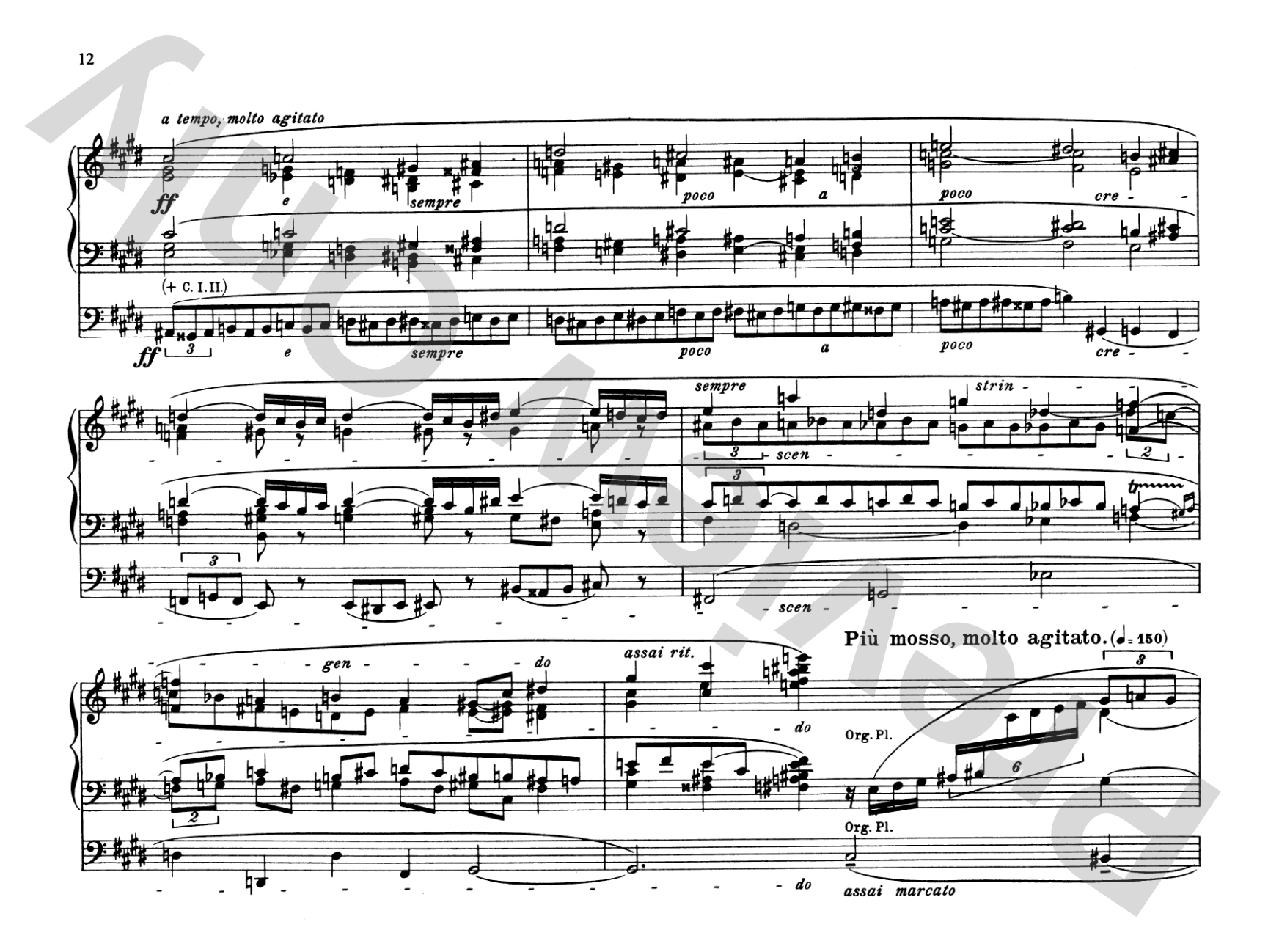 Reger: Organ Works, Op. 65: Organ Comb Bound Book