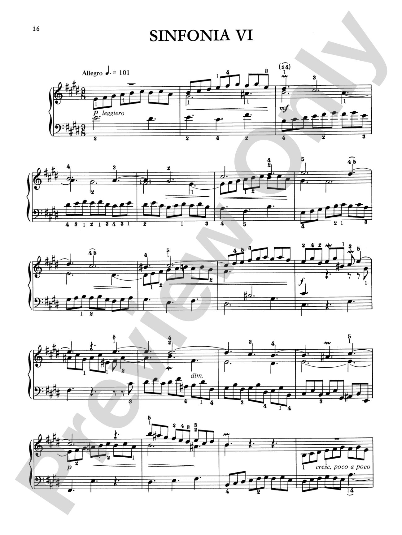 Bach: Three-Part Inventions (Ed. Hans Bischoff)