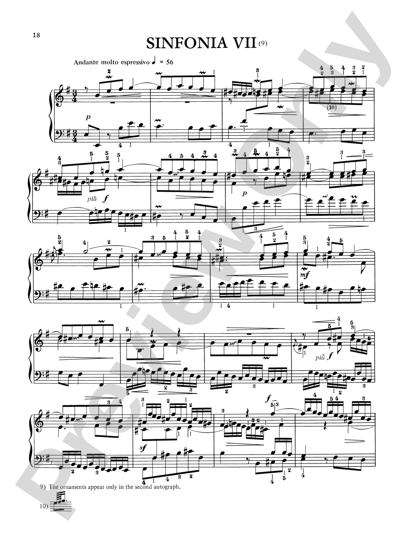 Bach: Three-Part Inventions (Ed. Hans Bischoff)