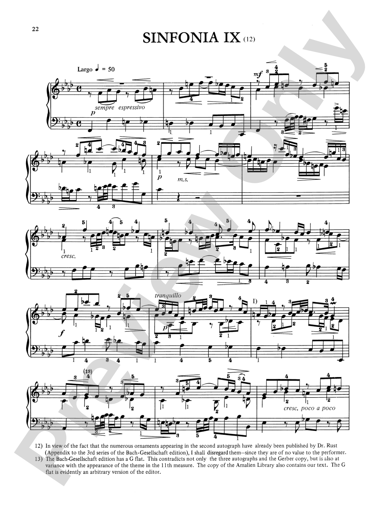 Bach: Three-Part Inventions (Ed. Hans Bischoff)