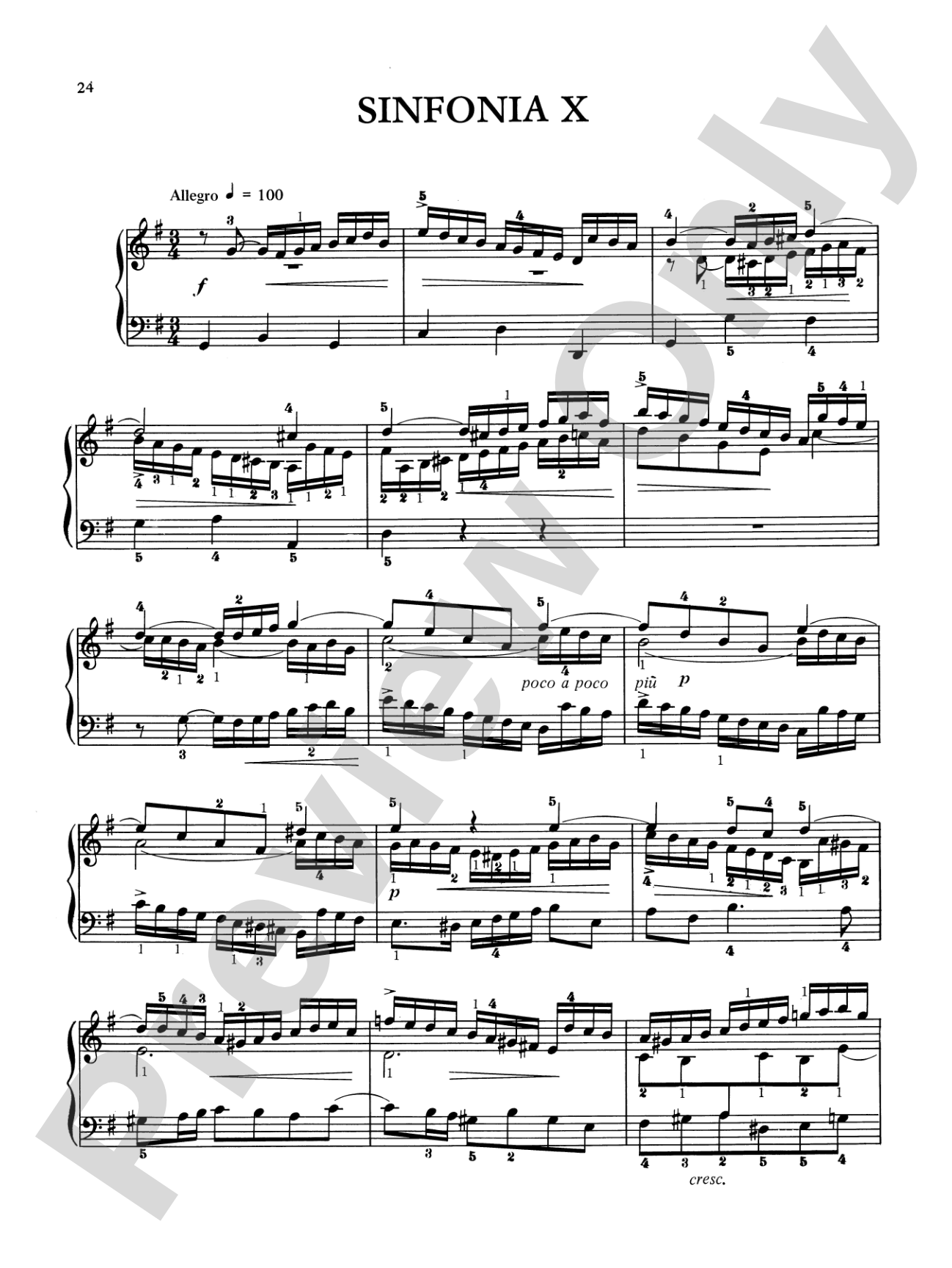 Bach: Three-Part Inventions (Ed. Hans Bischoff)