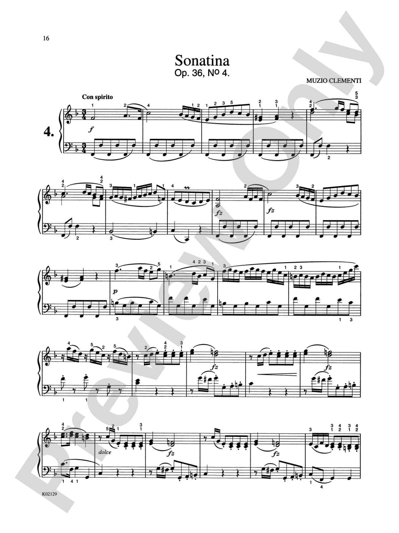 Clementi: Six Sonatinas, Op. 36