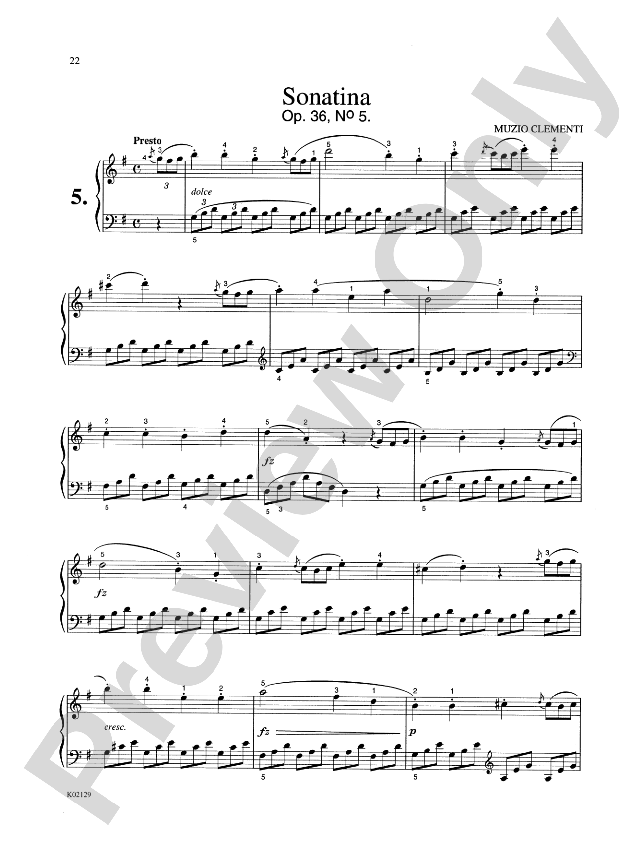 Clementi: Six Sonatinas, Op. 36